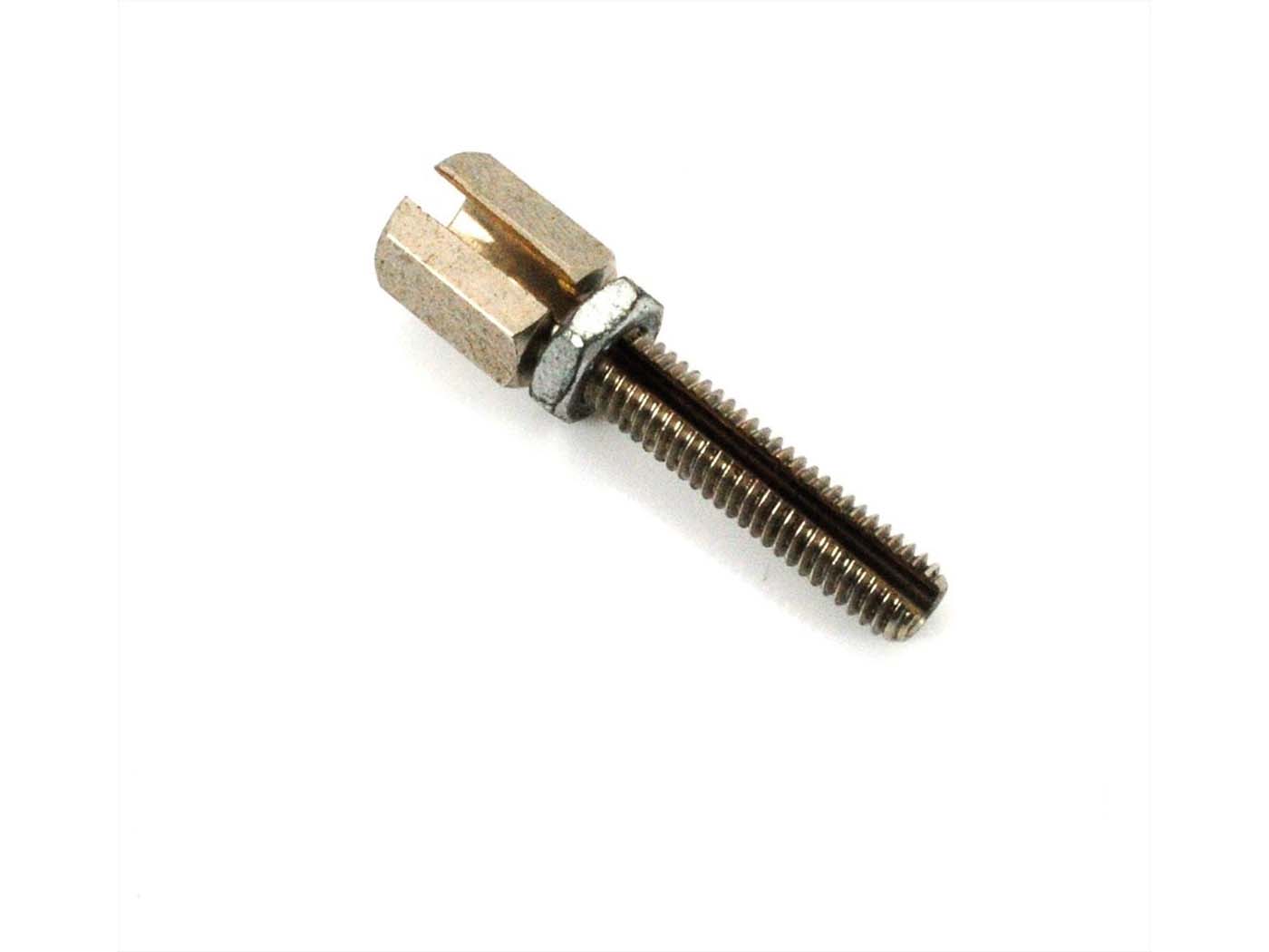 Reguliavimo varžtas šešiakampis M5 x 22 mm 7 mm skersmens 2,5 mm anga mopedui, mopedui, mokick