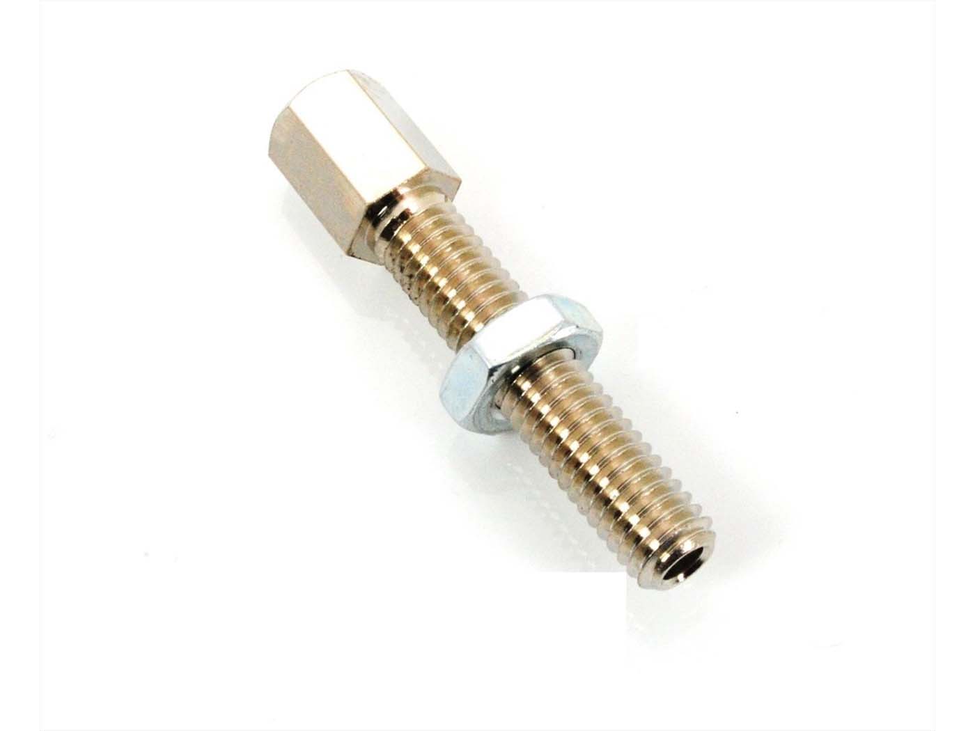 Reguliavimo varžtas šešiakampis M6 x 29mm 7mm skersmens 3mm anga mopedui, mopedui, mokick
