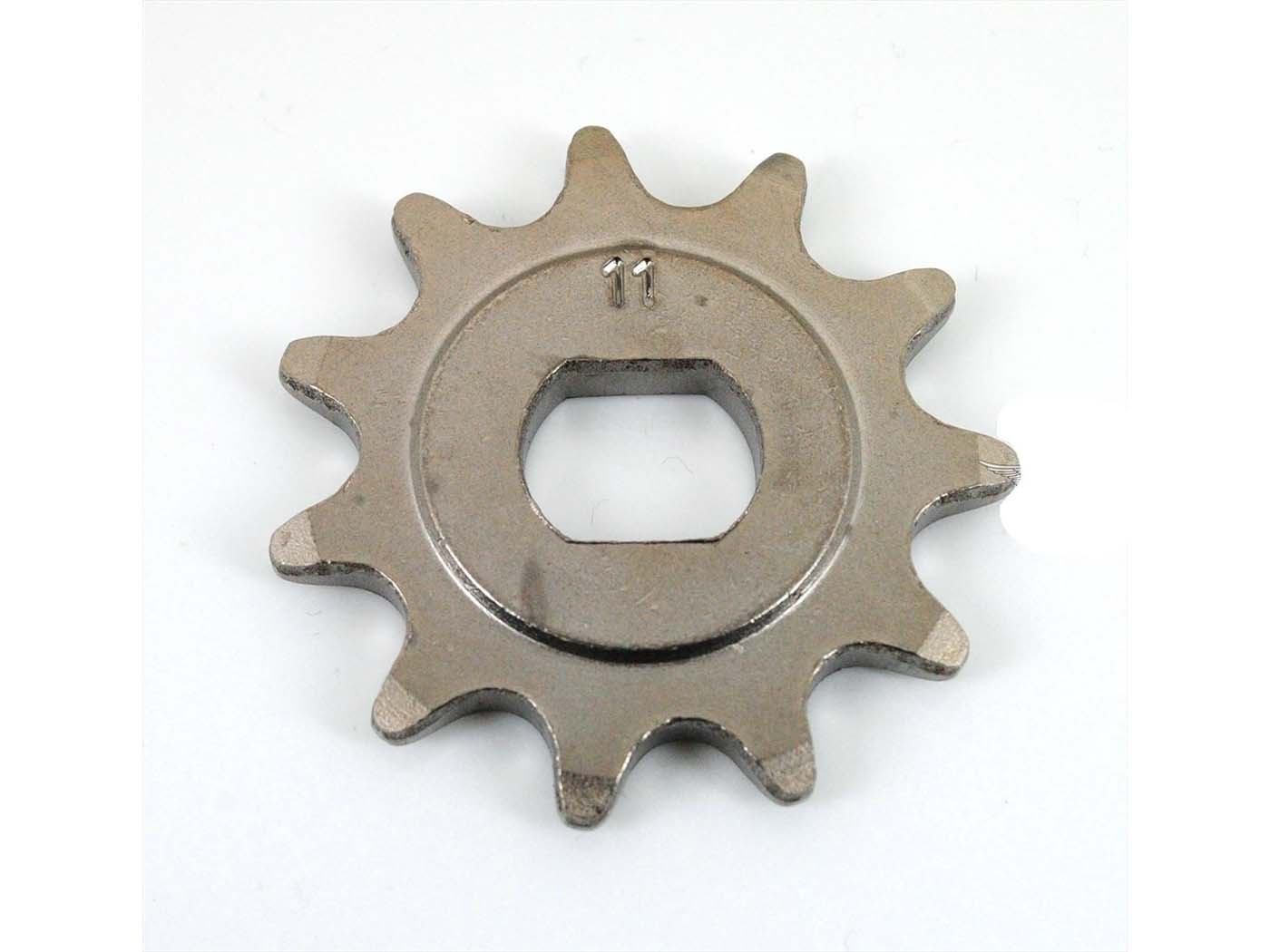 Plieninis krumpliaratis Esjot 11 dantų, skirtas Hercules Prima 1, 2, 3, 4, 5, 6, M MX SX, Hobby Rider 4 HR 2 su aliuminio ratu, MF MP Optima P GT GX, Pronto, Presto, Supra D, GP, KTM Bora, Rixe, DKW Mofa Mopedas