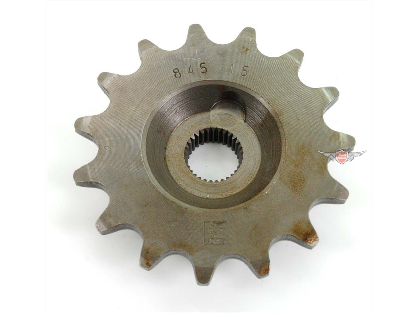 Plieninis krumpliaratis Esjot 15 dantų 12 mm, skirtas Zündapp CS 25, Hai C 50 Super, Sport, R 50, Sport Combinette, Super Falconette