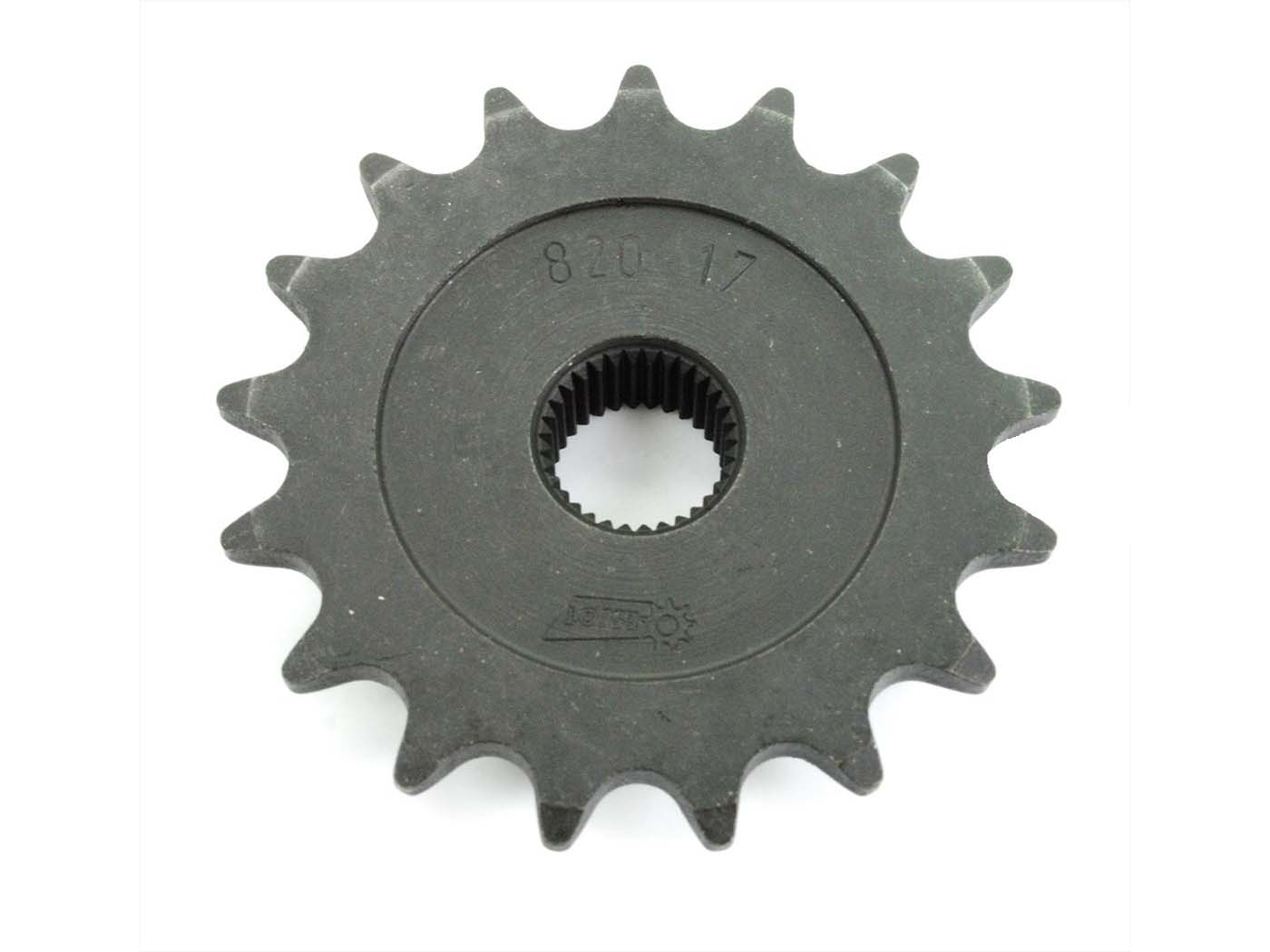 Plieninis krumpliaratis Esjot 17 dantų 17 mm, skirtas Zündapp Hai 50 Enduro Mokick Type 448-110, CS 448-010, 448-011, GTS 517-39 L0, 529-020, 529-022, 529-023, Super 529-023, 2 SL 517-012, RS Scooter 561-051, 561-06 Falconette