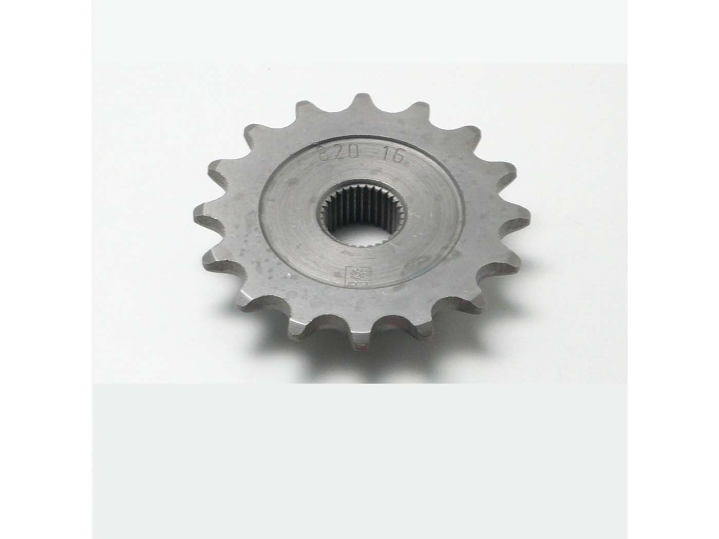 Plieninis krumpliaratis Esjot 16 dantų 17 mm, skirtas Zündapp Hai 50 Enduro Mokick Type 448-110, CS 448-010, 448-011, GTS 517-39 L0, 529-020, 529-022, 529-023, Super 45-023, 2 SL 517-012, RS Scooter 561-051, 561-06 Falconette