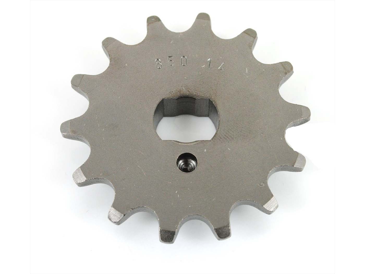 Plieninis krumpliaratis Esjot 14 dantų 16 mm x 11 mm ovalus tvirtinimas, skirtas Zündapp, CS 25 type 448-140, 448-141, Hai 448-150, CX 448-151, C 50 Sport 529, R Scooter 561, ZL