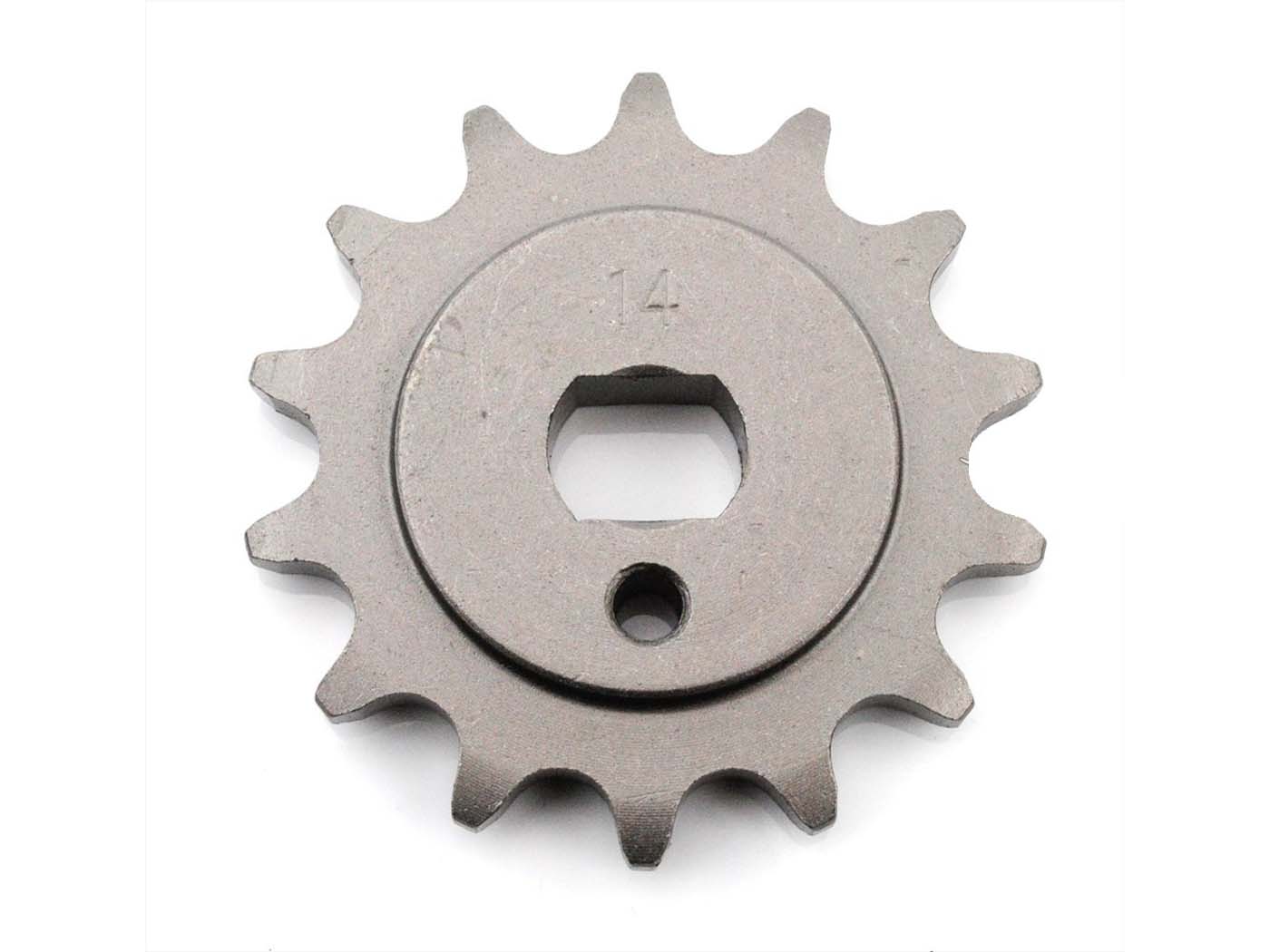 Žvaigždė Sustiprinta 14 dantų 15x11mm 420 grandinės tipas, skirtas Kreidler, Florett RS, TS 66, GT, Mustang, RS-B, RSH-B, RS-L, RS-G, RSH-G, TM