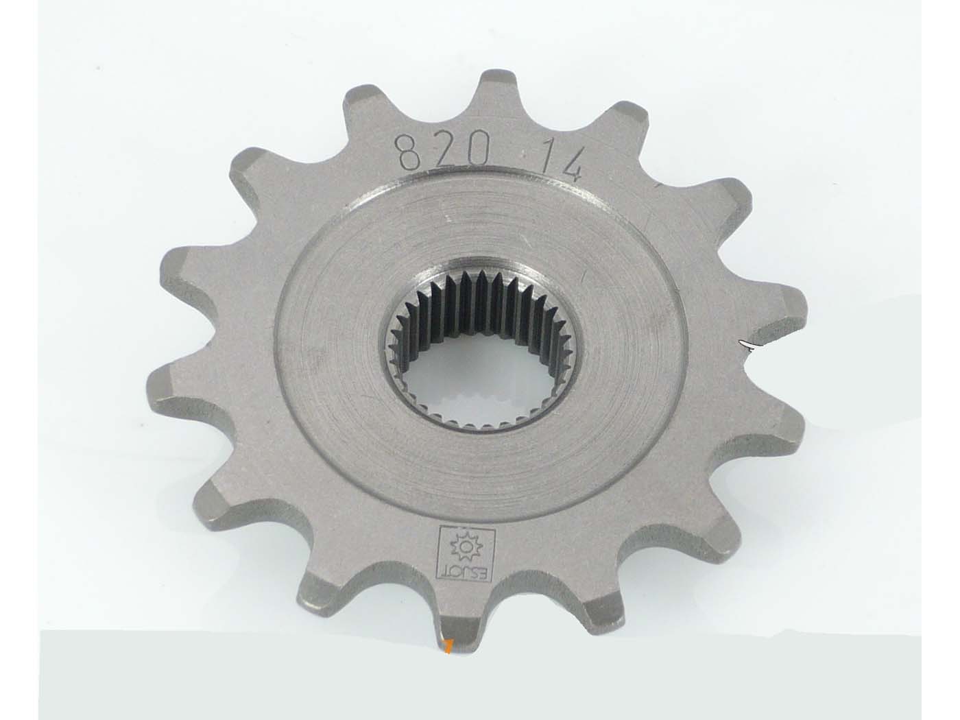 Plieninis krumpliaratis Esjot 14 dantų 17 mm, skirtas Zündapp Hai 50 Enduro Mokick type 448-110, CS 448-010, 448-011, GTS 517-39 L0, 529-020, 529-022, 529-023, Super 529-023, 2 SL 517-012, RS Scooter 561-051, 561-06 Falconette