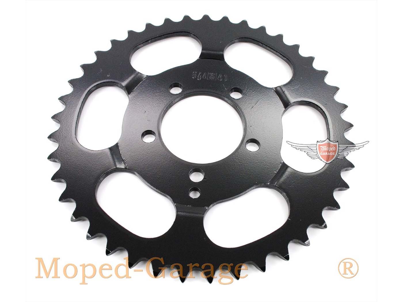 Žvaigždė Esjot plieno 41 dantu juoda, skirta Zündapp, M 50, 25, Bergsteiger type 434, mopedas, mopedas