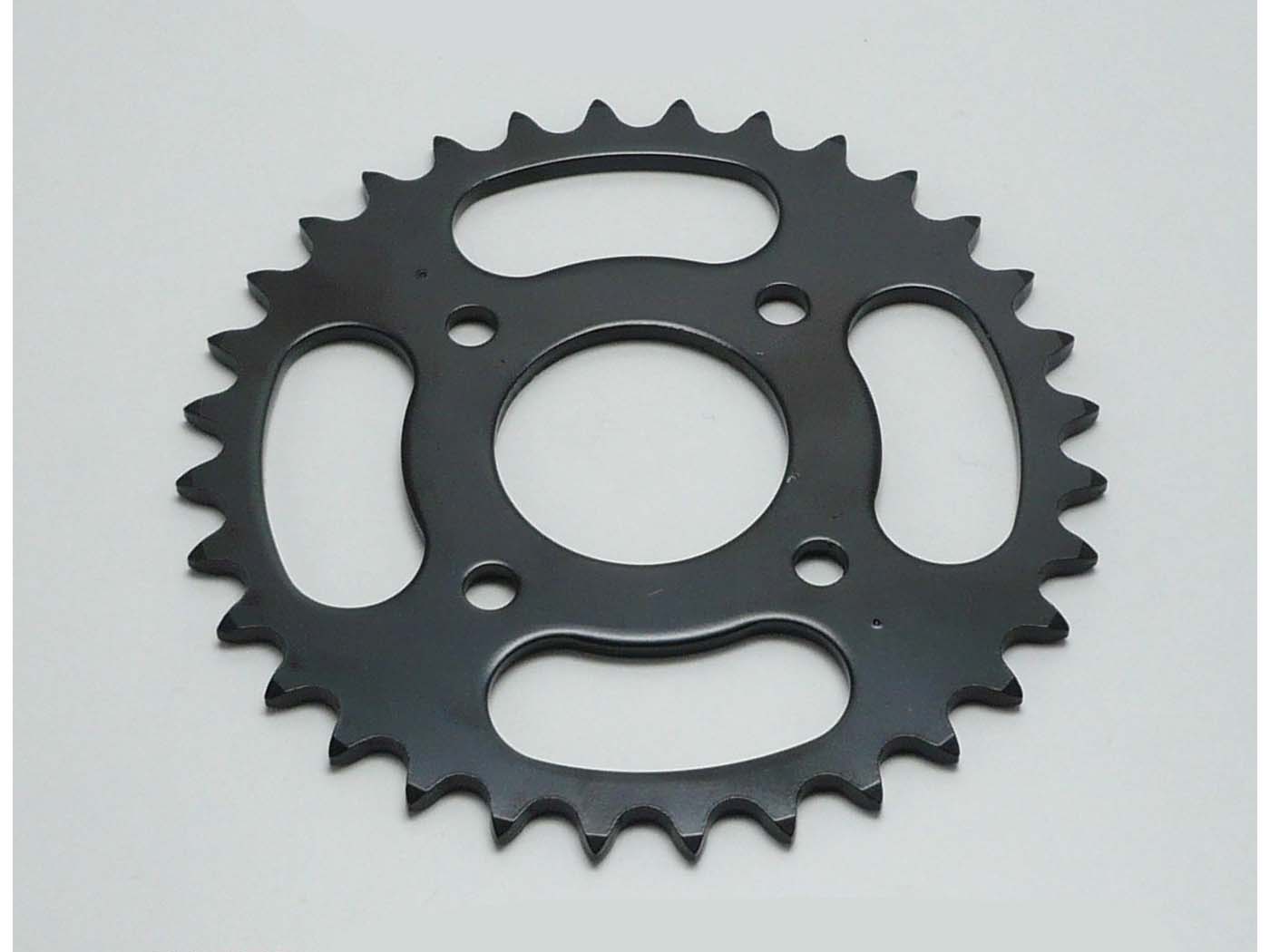 Žvaigždutė Esjot sustiprinta 32 dantų juoda, skirta Hercules Prima 1, 2, 3, 4, 5, 6, MP MF M HR Hobby Rider, P MX SX, Optima Pronto, Presto, Garelli Cross 40, KTM 505 Automatinis, 2 greičiai