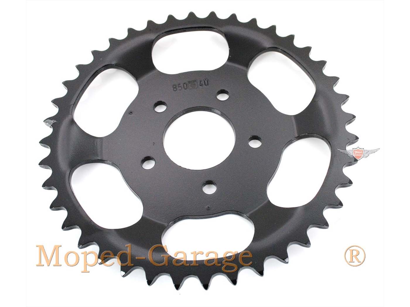 Žvaigždė Esjot plieninė juoda 118 mm, skirta Zündapp ZX 25, ZD 20, 40