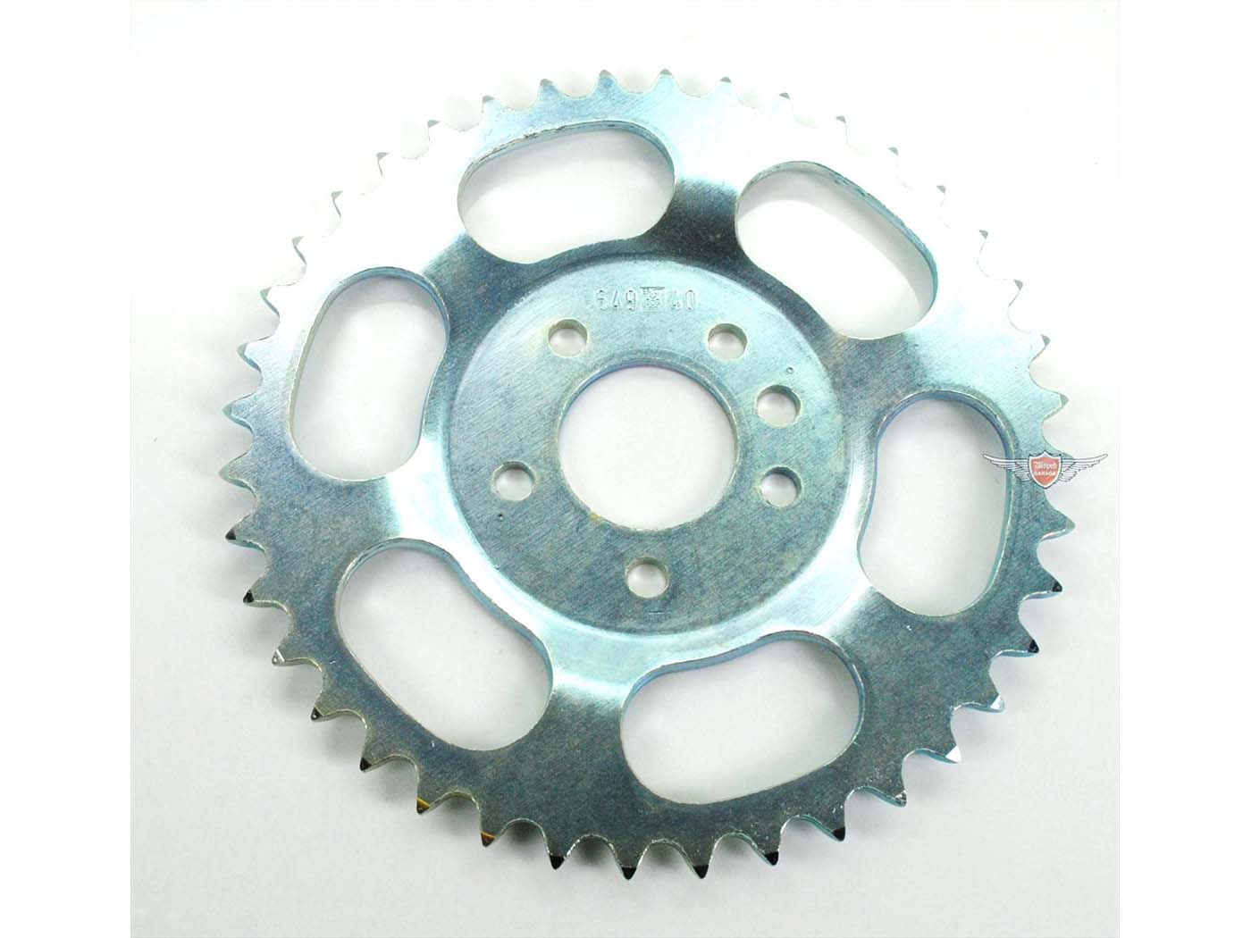 Sprocket Esjot plieno 40 dantų, skirtų Puch Imola, Ranger 3 G, Monza 4 S, L, S Mokick, KTM, Hercules, Puch, Zündapp, Kreidler