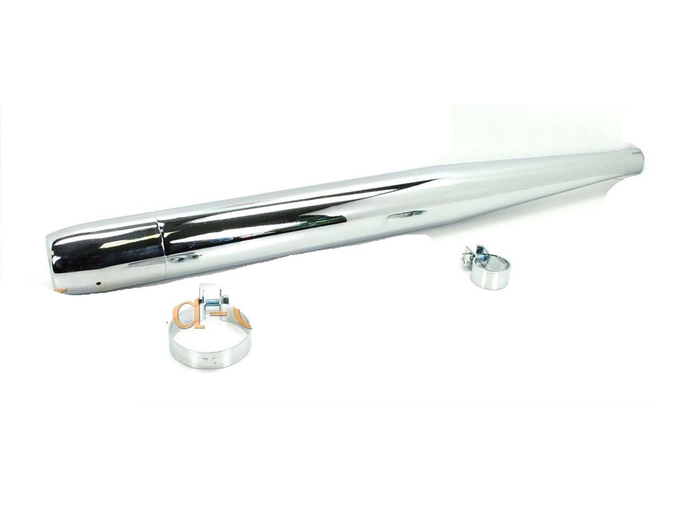 Išmetimo chromas 32 mm 70 mm 730 mm, skirtas Hercules, Zündapp, Kreidler, Puch, KTM