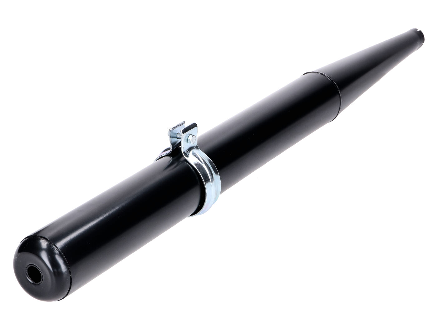 Išmetimas juodas 860mm 70mm 28mm Su spaustuku Simson Schwalbe, S 50, 51, 70, SR 80, KR 51/2