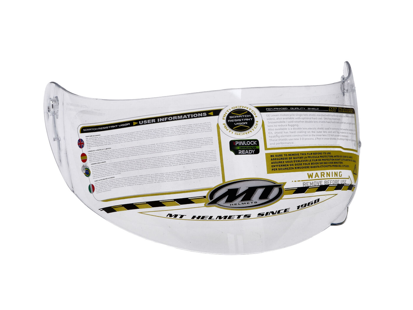 Visor MT Integral permatomas šalmas, skirtas Thunder, Roadstar, Plague, Privileg