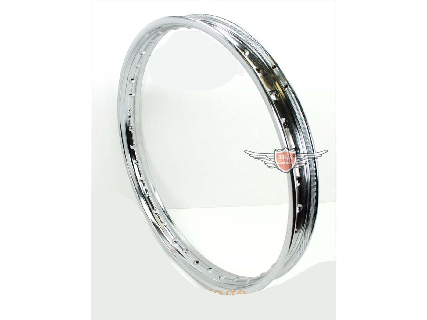 Chromuotas ratlankis 1,20 x 17 colių 36 skylės 6,5 mm mopedui, mopedui, mokick