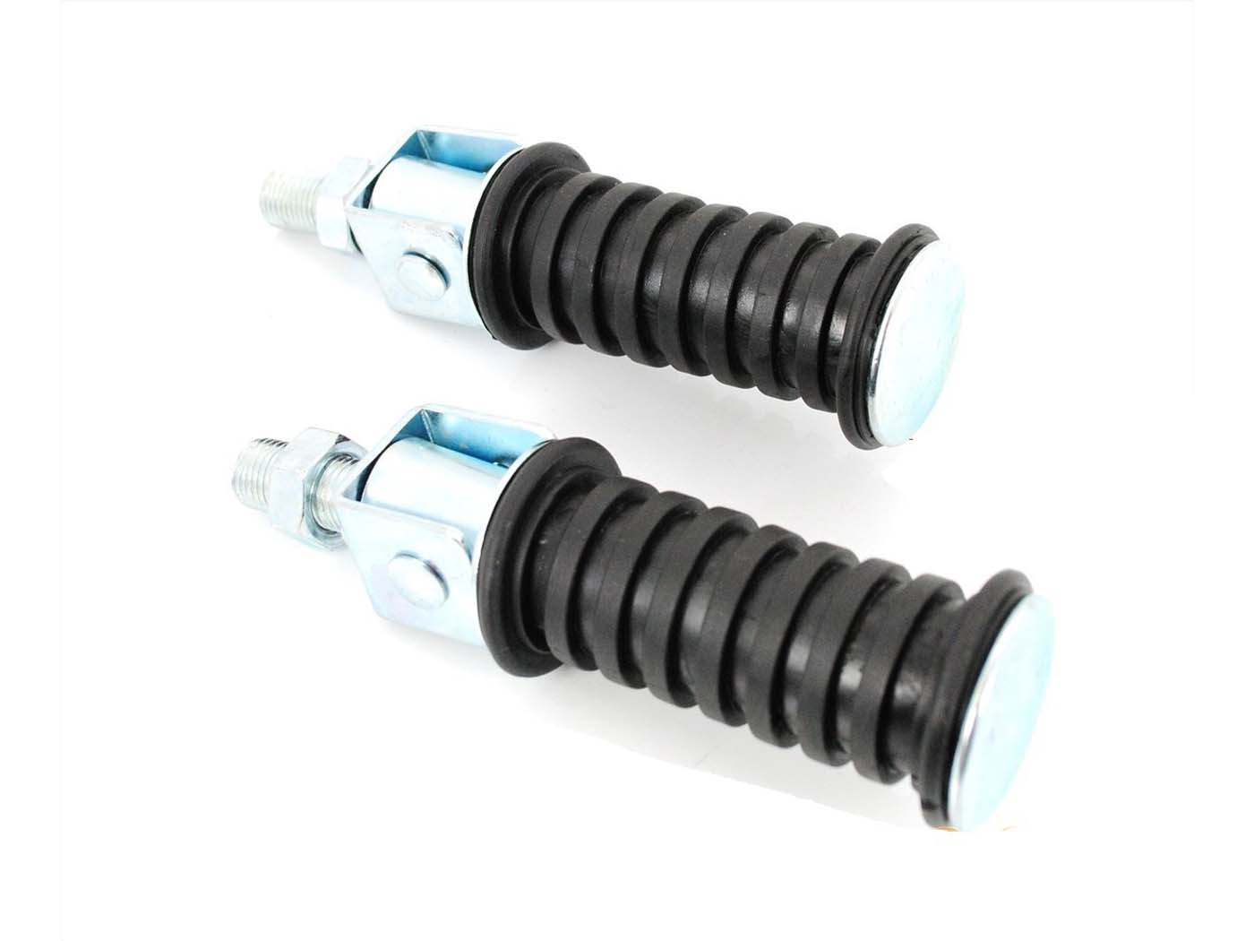Kojų atramos komplektas M12 x 25mm 105mm 30mm juodas Yamaha DT 50, 80, 125, RD, FS, DX
