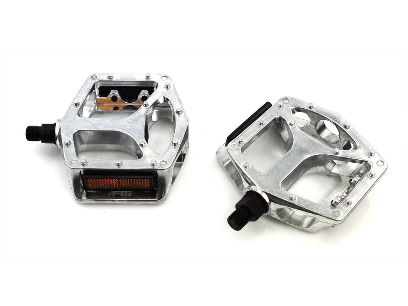 Aliuminio sidabro M12 pedalai su katės akimis, skirti Zündapp, Kreidler, Hercules, Puch, KTM, DKW, Rixe