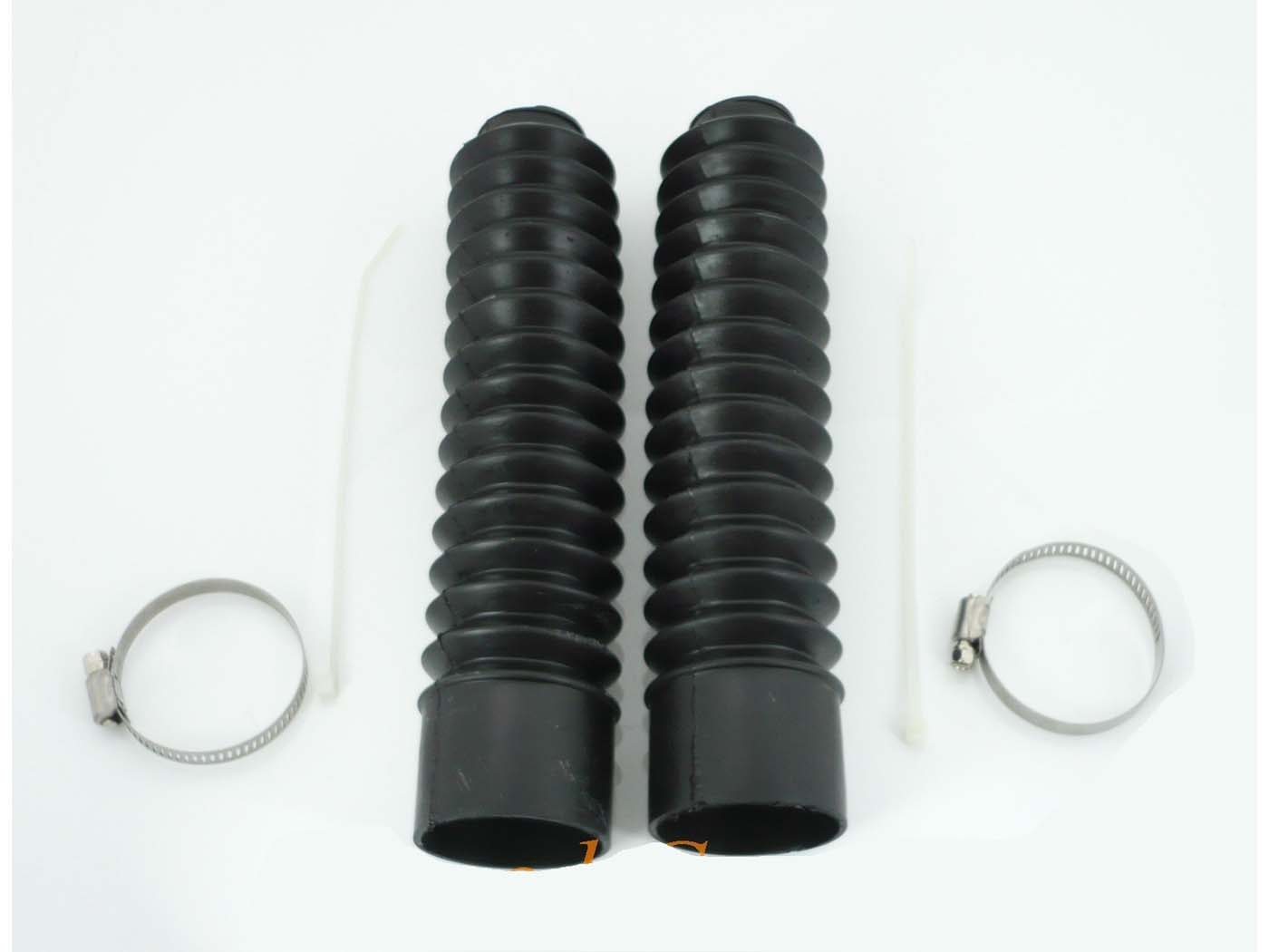 Priekinės šakės dumplės juodos 250mm 34-38mm 52-56mm, skirtos Honda, MT Mokick, KKR