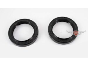 Priekinių šakių riebokšlių komplektas juodas Yamaha, DT 80 LC 2, TZ 125, SR 250