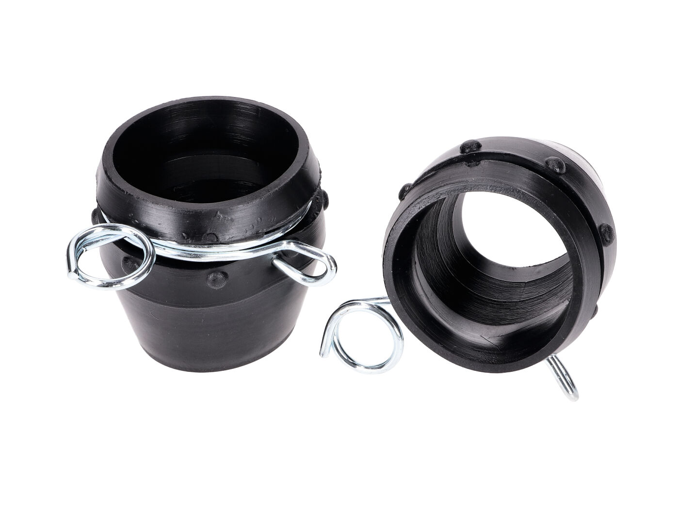 Priekinės šakės gumos juodos 45mm su spaustukais MBK, Type 51