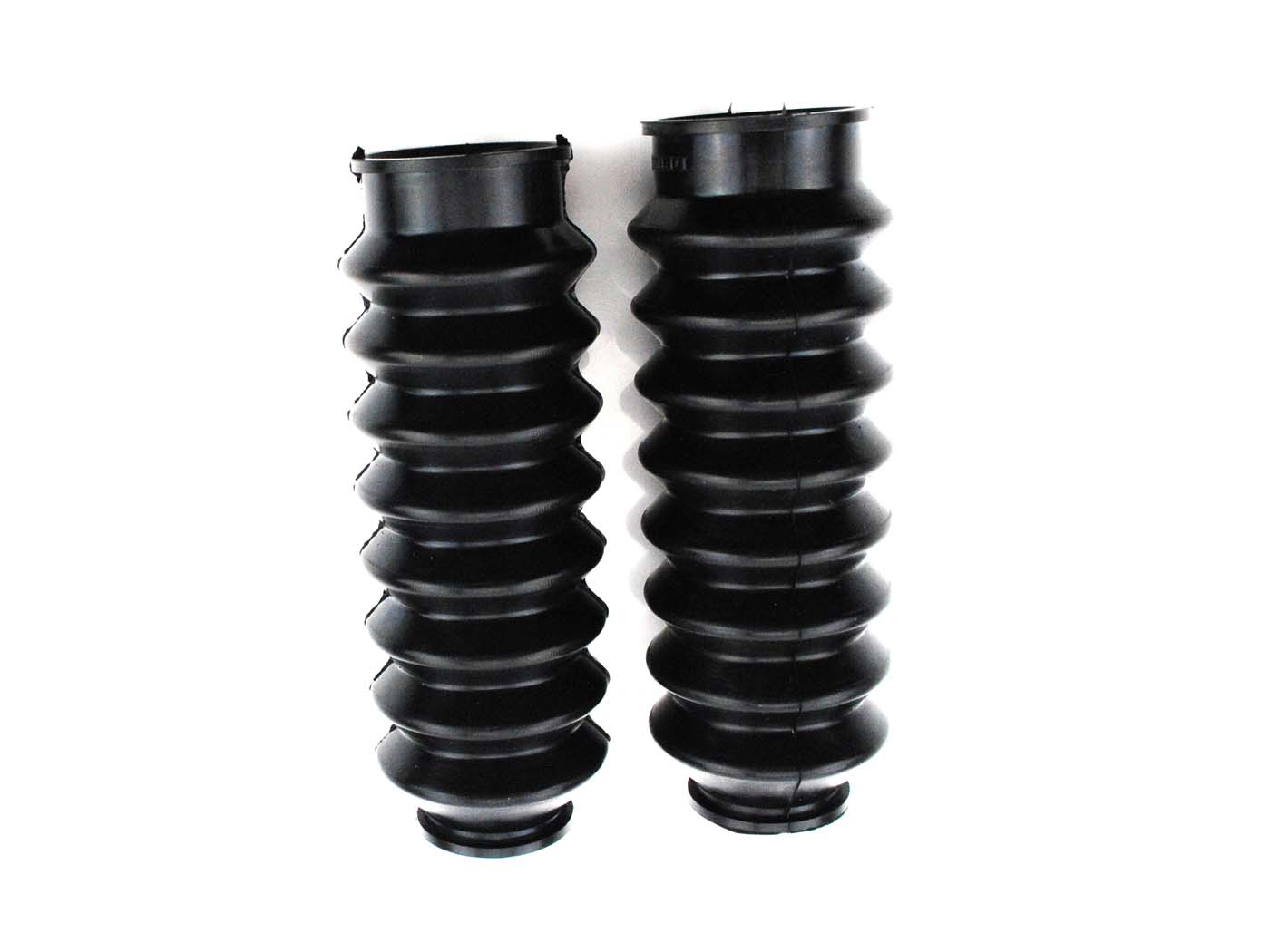 Šakės getras Drilastic guminis juodas 112mm, skirtas Hercules M1, M2, M4, M5, Prima 4, Hobby Rider 1, 2, Zündapp ZB 22 type 447-021, ZR 10, 20, 30, ZX 25, ZA 40 460-600 -031, Automatinė mofa 442, KTM, DKW, Rixe, Sachs Mofa, Mopedas
