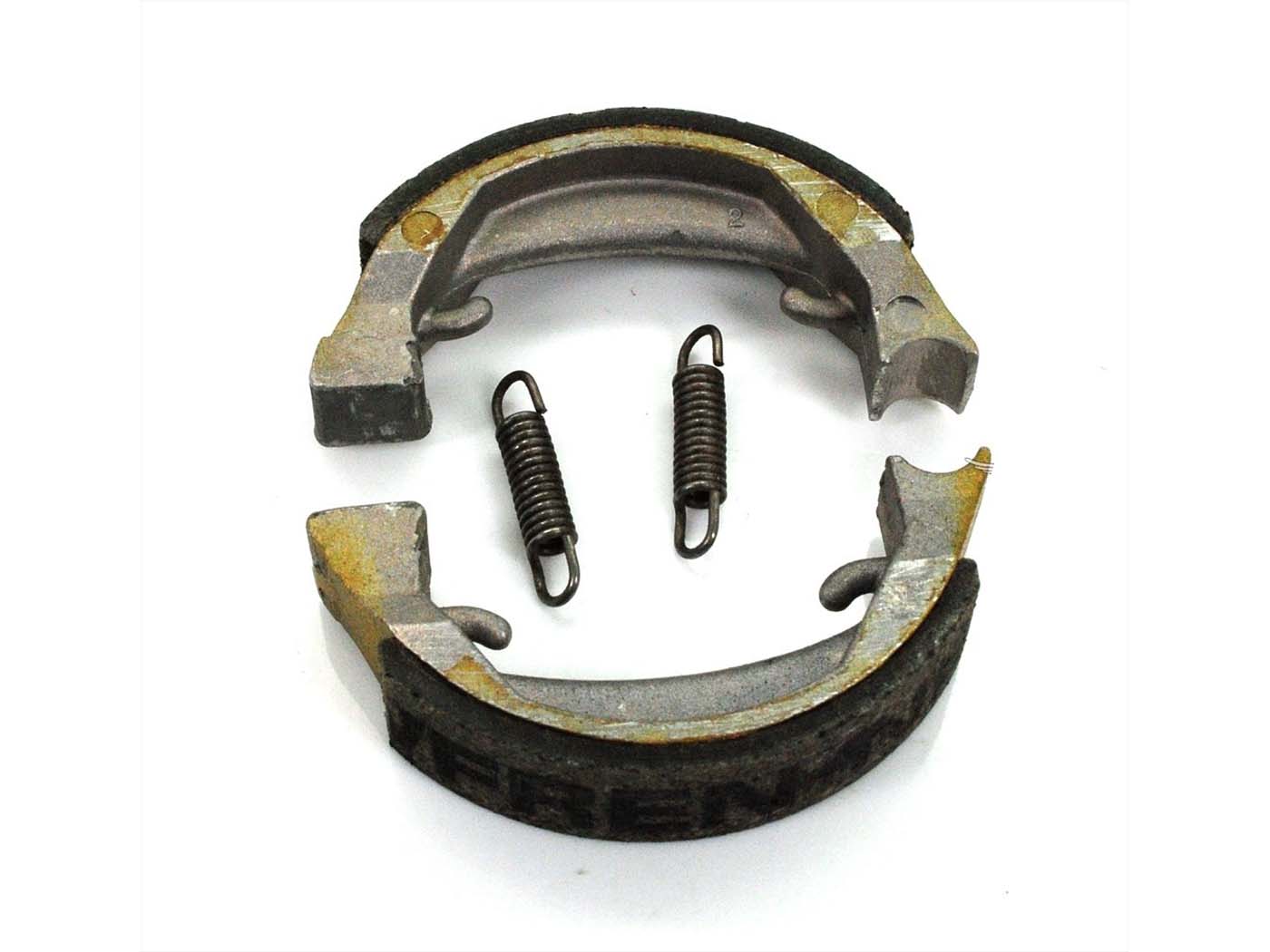 Stabdžių kaladėlės Newfren 80 x 18mm, skirtos Honda Camino PA 50, PX PF Puch Maxi su stipininiais ratais, Monza 4 SL, GP, Cobra, Imola X GX, Peugeot 103, 104, 105, SP, Fox, KTM 50 SX, SXR, Kreidler Flory, MF 20, 22, 32, 2, MP 1, Motobecane Atom, Leleu hub, VLM