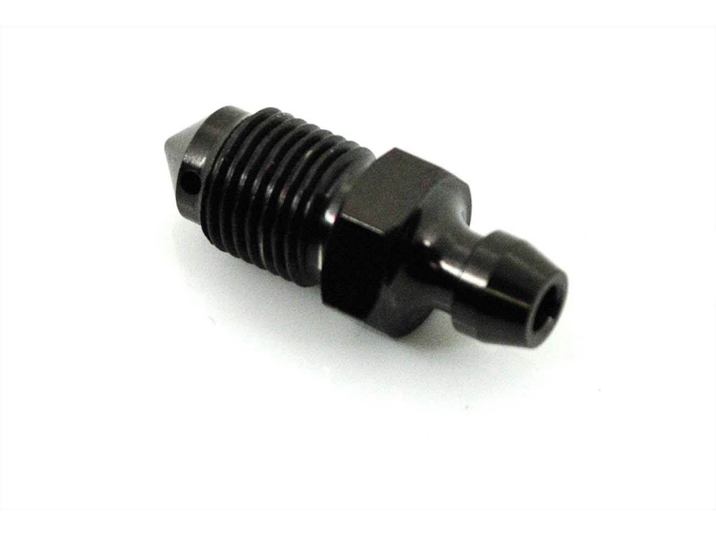 Stabdžių apkabos oro išleidimo varžtas nerūdijančio plieno juodas M10 x 1mm 28mm mopedui, mopedui, mokick