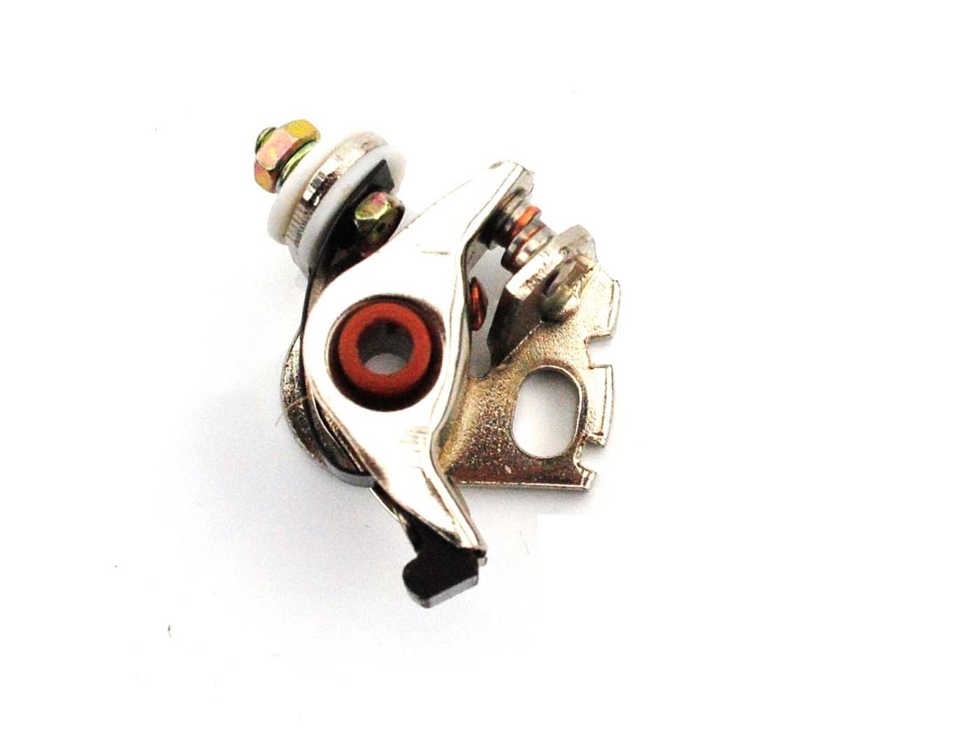 Uždegimo kontaktas Goebel metal for Zündapp Bergsteiger M 25, 50, R 50 motoroleris, Automatinis mopedas, ZA, ZB, ZD 10, 20, TS, ZR CS, CX, Hai, GTS, C, Super Combinette, Sport Kreidler Florett, Flory, Hercules MX 1, Prima, Sachs 2 speed, 3 220 MK, DKW, Miele, Rixe