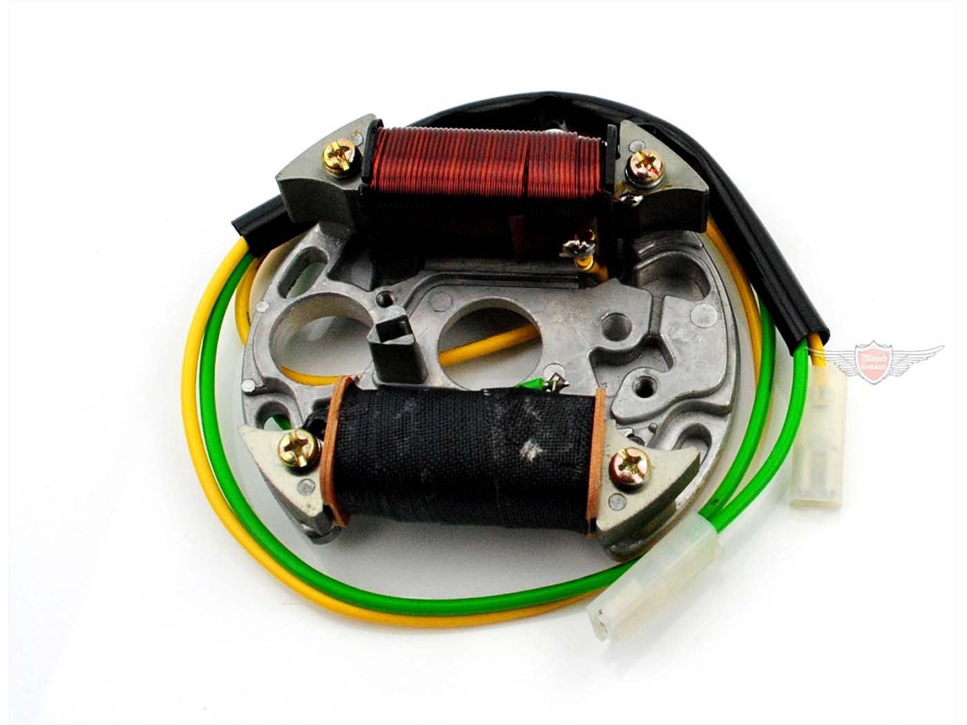 Pagrindo plokštės uždegimas 90 mm su pirmine srove ir šviesos rite Hercules, Zündapp, Kreidler, Puch, mopedui, mopedui, mokick