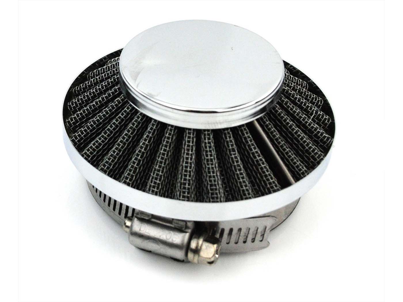 Oro filtras 60mm 87mm 46mm chromas, skirtas Hercules, Zündapp, Kreidler, Puch, KTM, DKW, Piaggio, Garelli