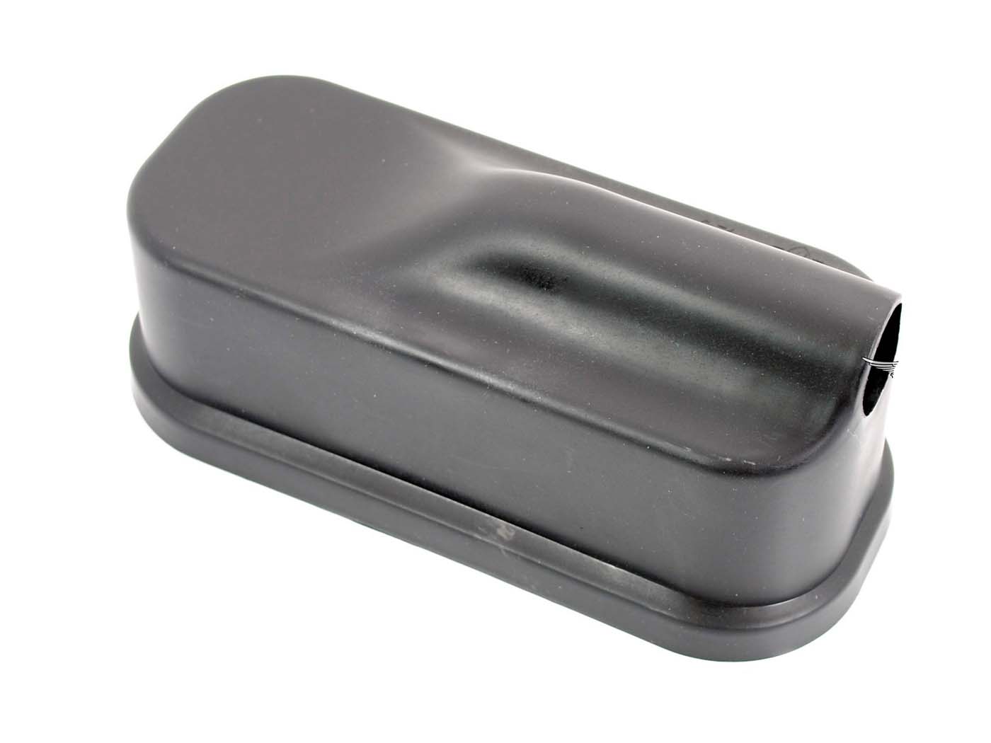 Oro filtro dėžutės dangtis plastikinis 22mm juodas, skirtas Zündapp KS 50, 80, Type 530, GTS C 50 Sport
