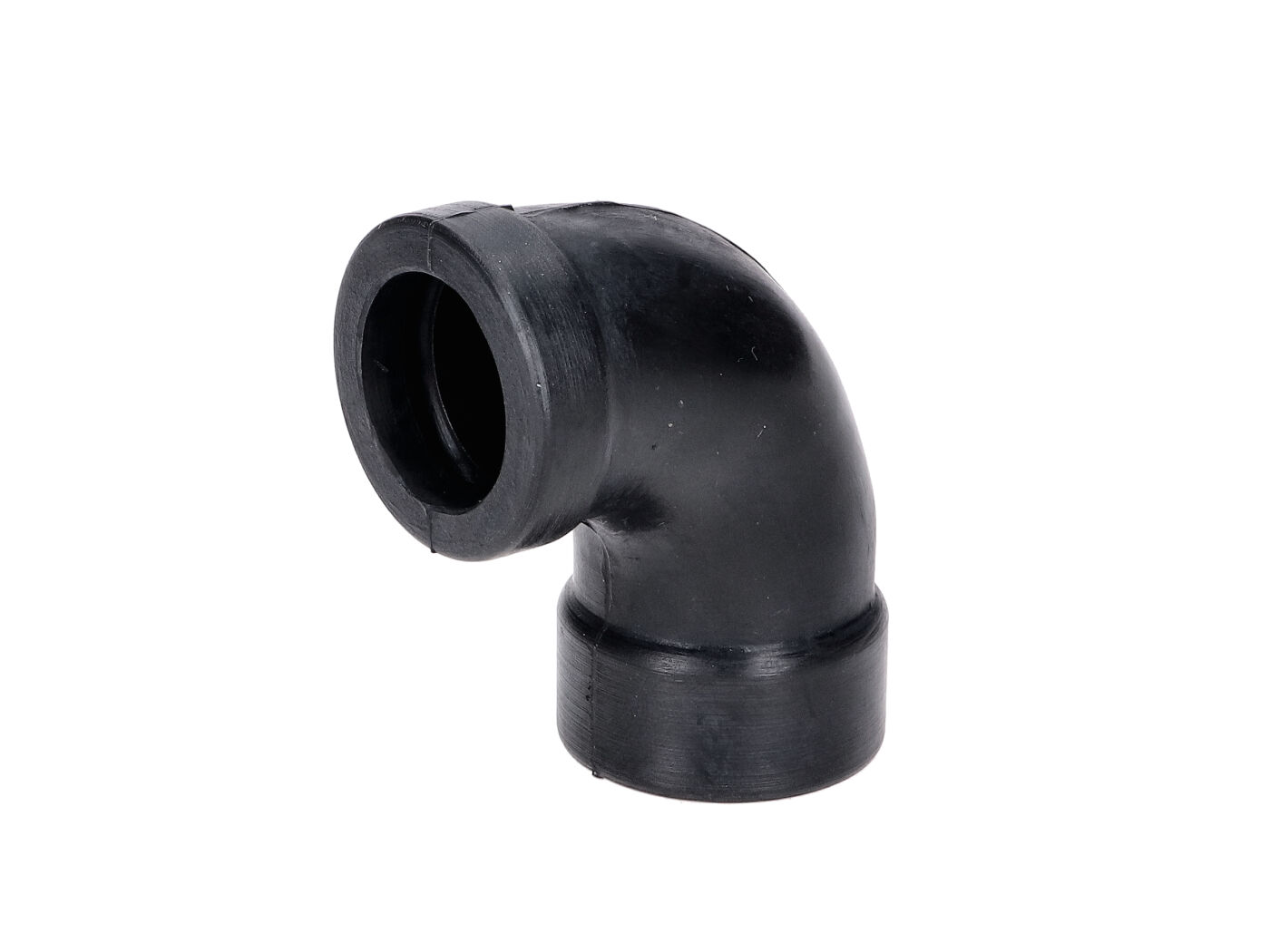 Įsiurbimo guma Drilastic karbiuratoriui 20mm 90 laipsnių 55mm juoda, skirta Zündapp Combinette 404, 405, 406, 422, Combimot Type 255, Zündapp, Kreidler, Hercules, Puch, Rixe, KTM, DKW