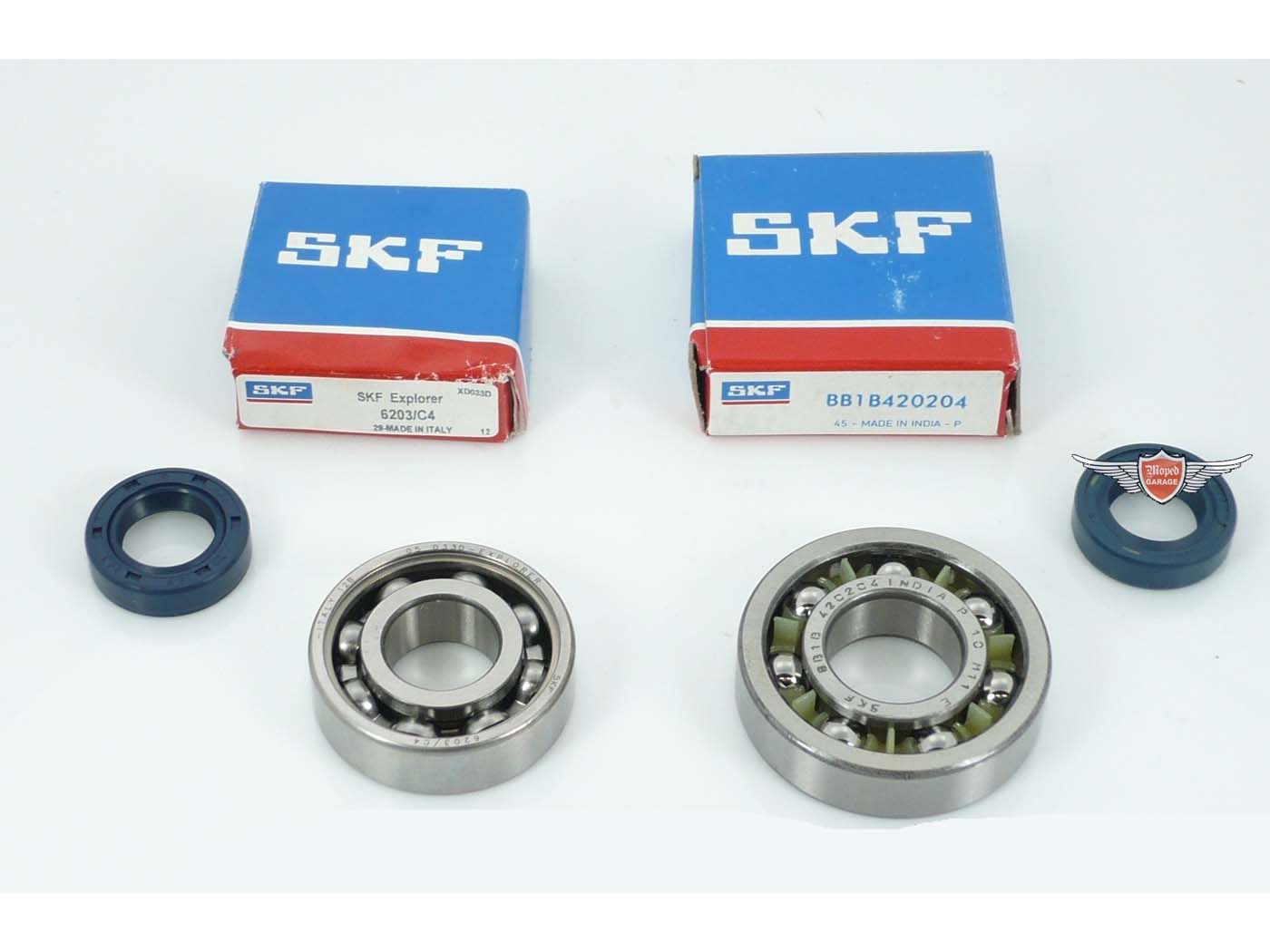 Alkūninio veleno guolių komplektas SKF 4 dalių su alyvos sandarikliais, skirtas Honda, Vision