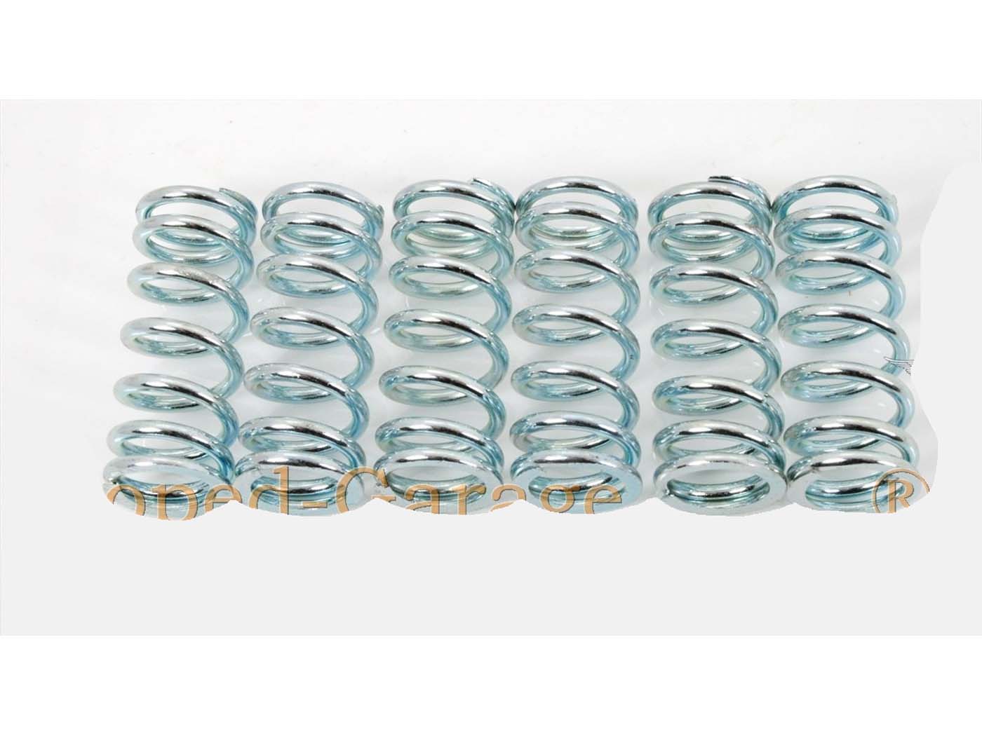 Sankabos spyruoklės Lucas Sustiprintos 12 vnt., skirtų Yamaha DT 50 R 3MN, FS1 50, RD TY 1G3, 80 MX 5J1, RX 12N, SR 250 3Y8, XS 1U5, XT 3Y3; Kawasaki KE 125 KE125A, KH KH125A, KX 125, KDX 175 DX175B, KH250B; Suzuki TS TS50XK, GT L GT80, RM RM80B, RM80N, RM80X