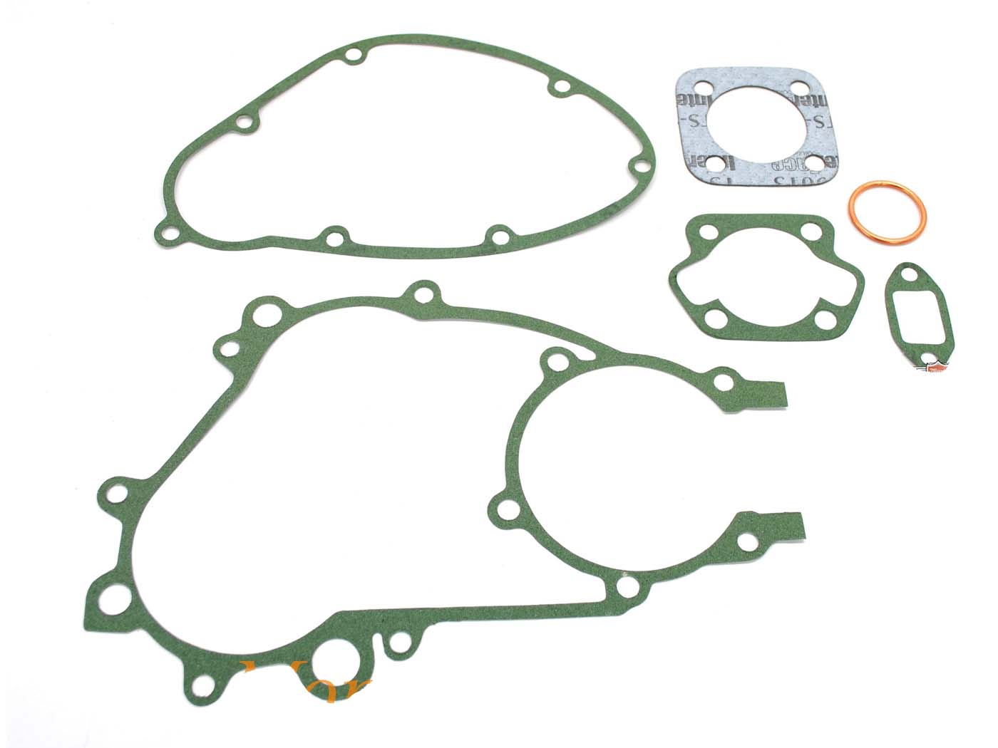 Tarpiklių komplektas variklis/cilindras 6 dalių 3 greičių 42 mm, skirtas Kreidler Florett LF, LH, Flory MF 23