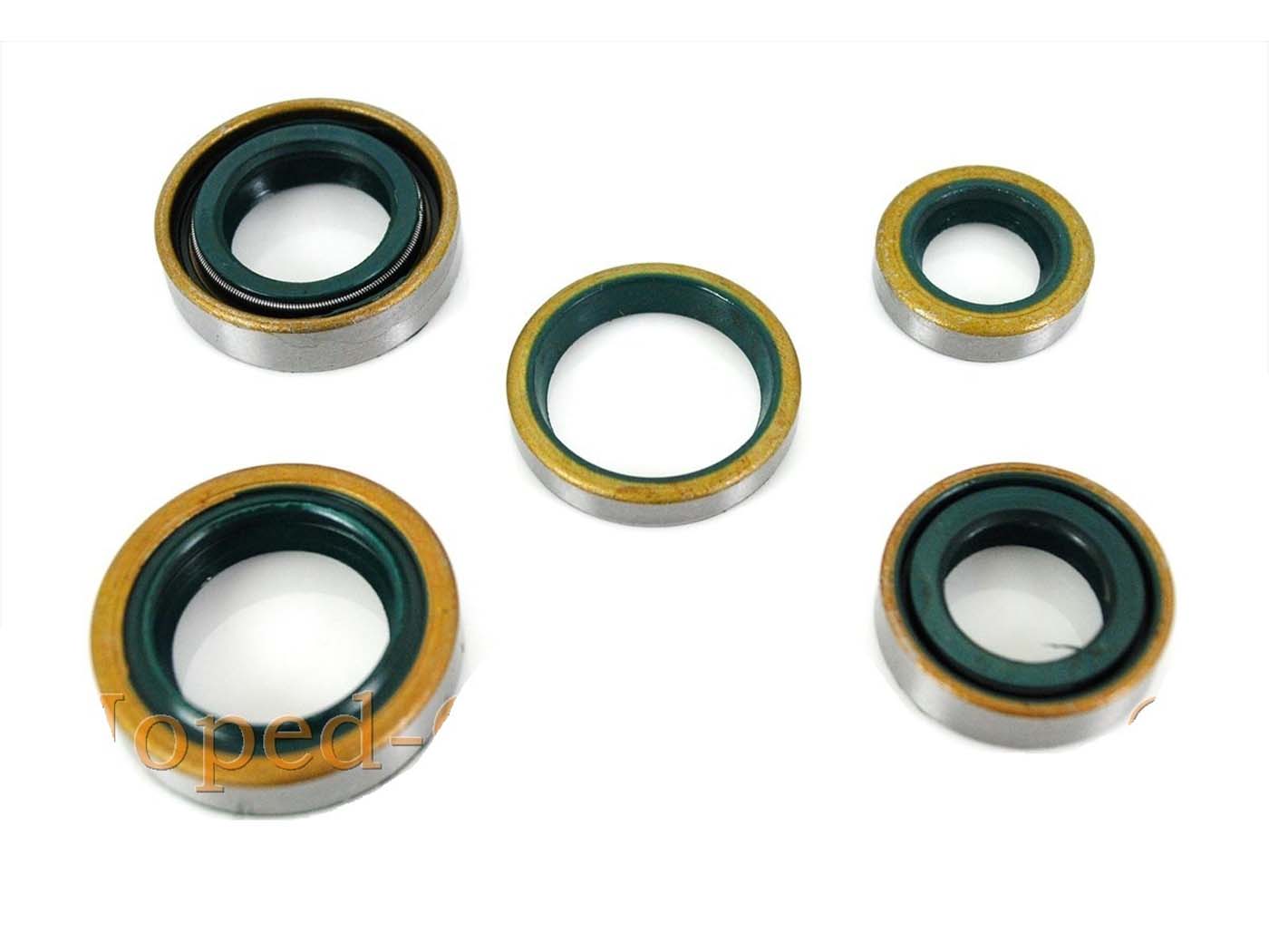 Troškinimo komplektas 5 dalių 15x24x7mm 17x28x7mm, skirtas Zündapp GTS, CS, CX, Hai 50, KS 50