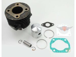 Cilindro komplektas ketaus 50cc 38mm angos 12mm Stūmoklio pirštas su tarpiklių rinkiniu Puch MS, VS, MV, DS