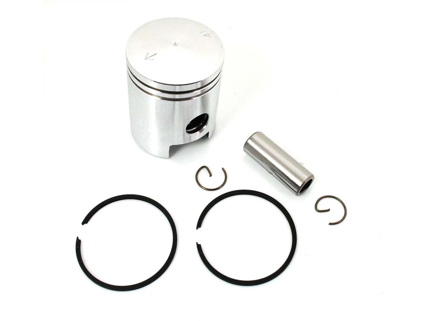 Stūmoklio komplektas aliuminio 41 mm Stūmoklio pirštas 12 mm Sachs, Hercules 219, 218, 220, Miele, DKW, KTM, Göricke, Gritzner