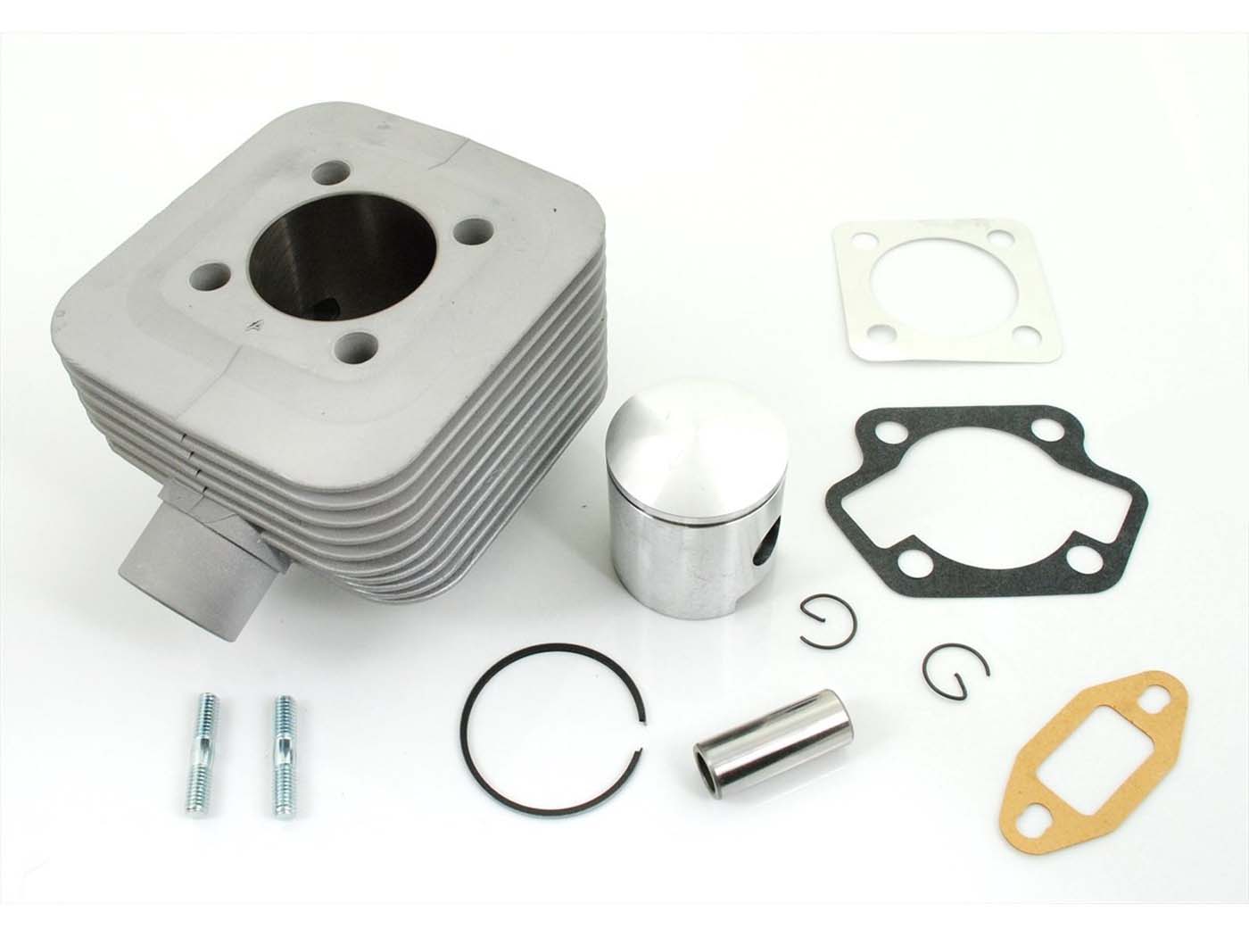 Cilindro komplektas Nicasil 70cc 44mm su stūmokliu ir tarpikliais Kreidler Florett, Mustang, Florett mopedui K 54, K54 0, 0M, 54/2A, LF, LFH, LH 54/32