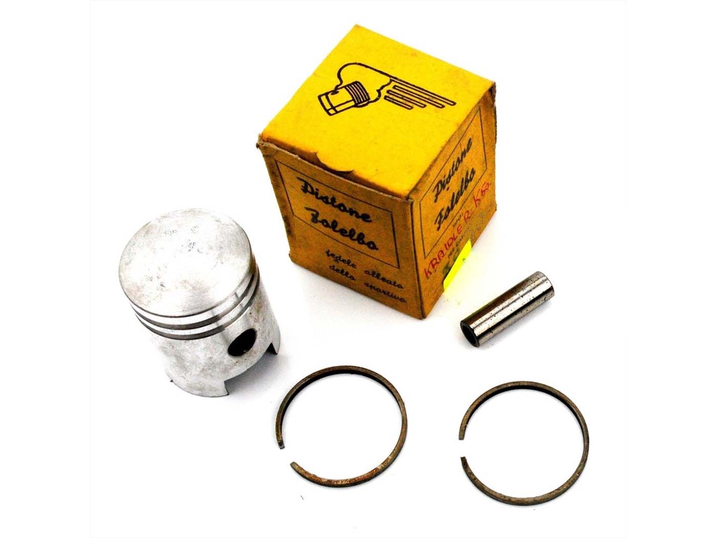 Aliuminio Stūmoklio komplektas 38mm su stūmoklio žiedais ir stūmoklio kaiščiu 10mm, skirtas Kreidler K 50, J 51, R Amazone 1, 52