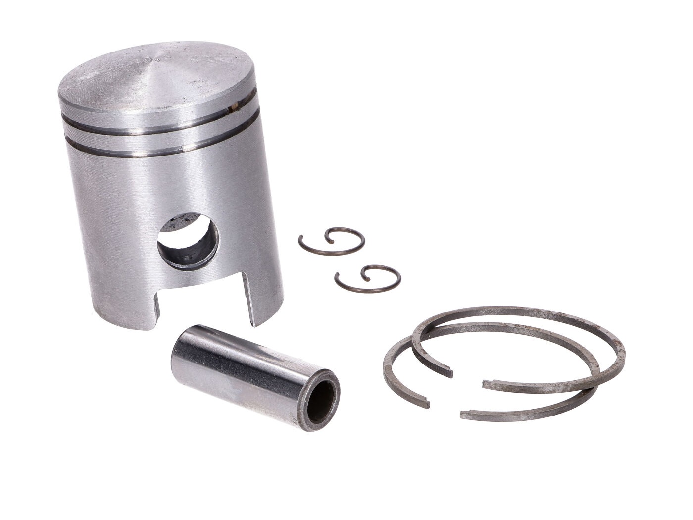 Stūmoklių komplektas 50cc 38,90mm su stūmoklio kaiščiu 12mm ir stūmoklio žiedais, skirtas Dinamin, Sachs 50/4 LKH, Hercules 220, Miele, DKW, KTM, Göricke, Gritzner