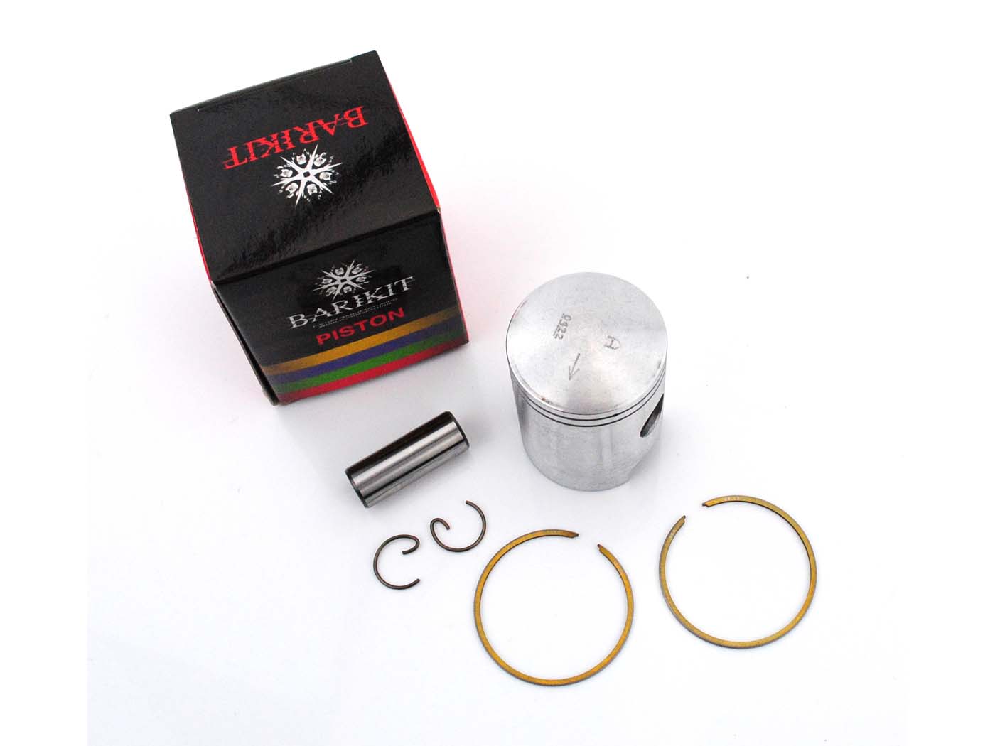 Stūmoklių komplektas Barikit aliuminis 38,25 mm su stūmoklio kaiščiu 12 mm Puch Maxi N, S, M