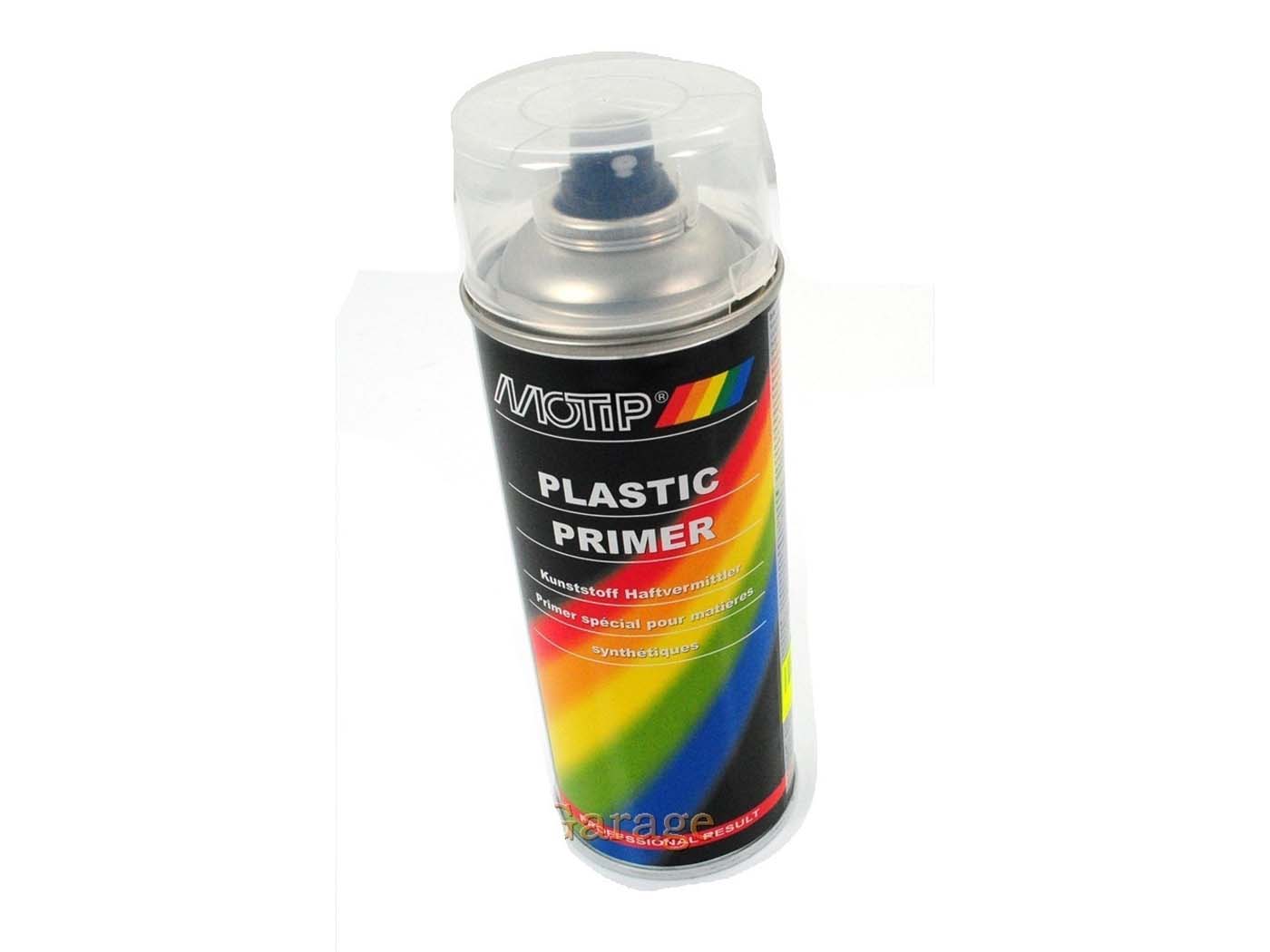 Dažų gruntas Primer plastikinis 400ml skaidrus mopedui, mopedui, mokickui