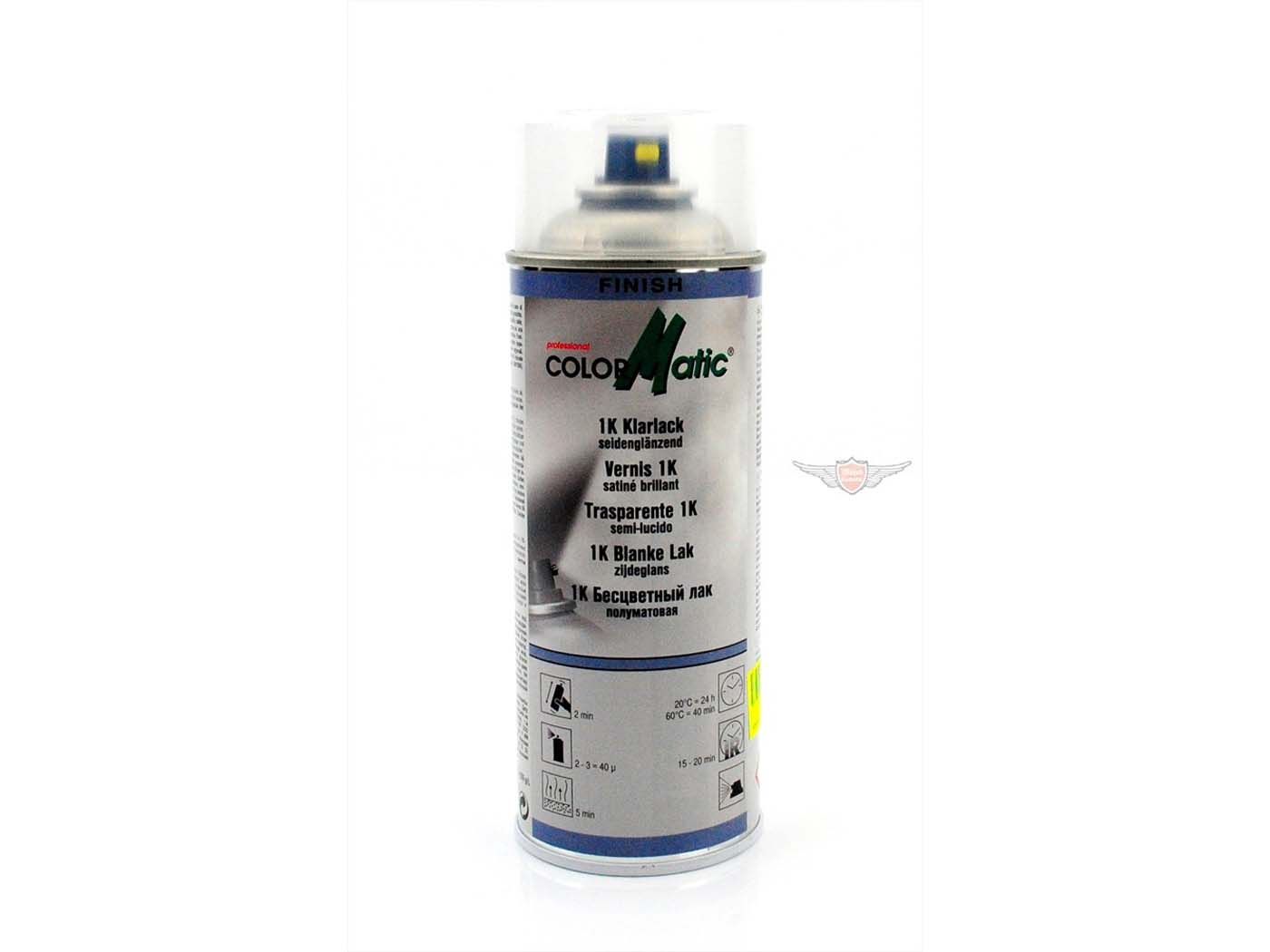 Skaidraus lako purškimo skardinė 400ml, skirta Zündapp, Kreidler, Hercules