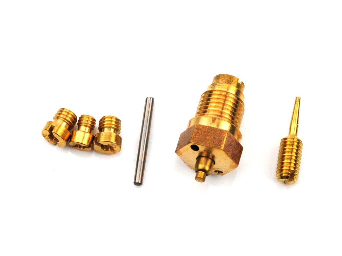 Karbiuratoriaus remonto komplektas žalvarinis 16 mm 6 dalių, skirtas Simson, S 51