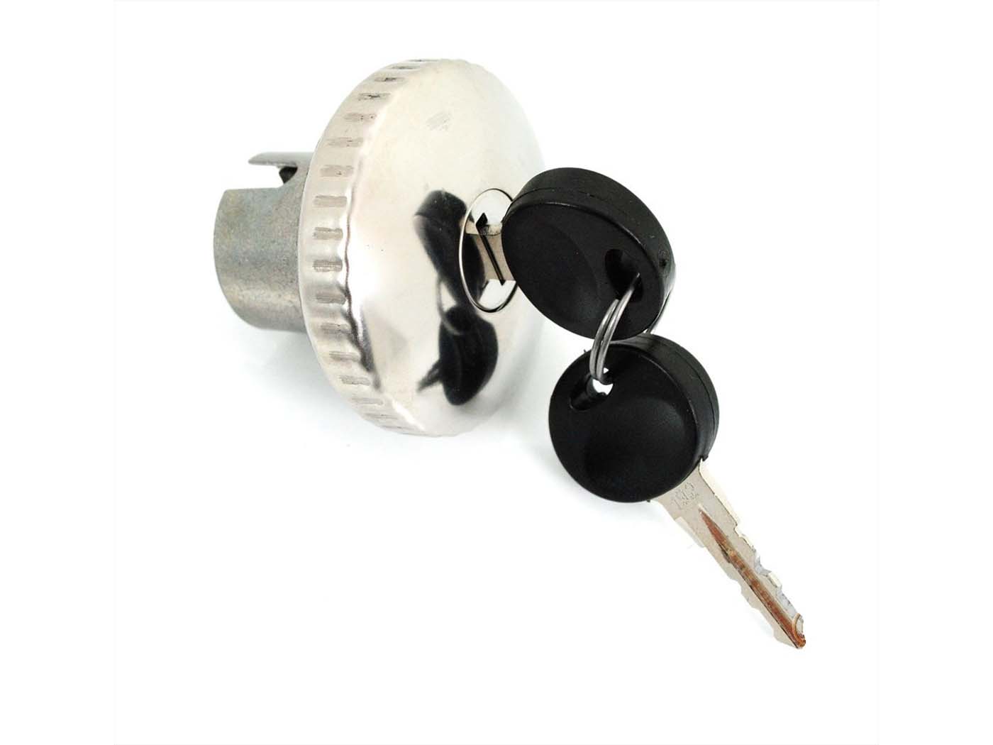Bako dangtelis rakinamas 30 mm su 2 raktais, skirtas Zündapp M 50, Mofa 25 Bergsteiger, ZD, ZL, ZX, ZS, ZR A, Hercules Prima M, Kreidler Flory, MF, MP, Puch DKW, KTM Mofa, Moped