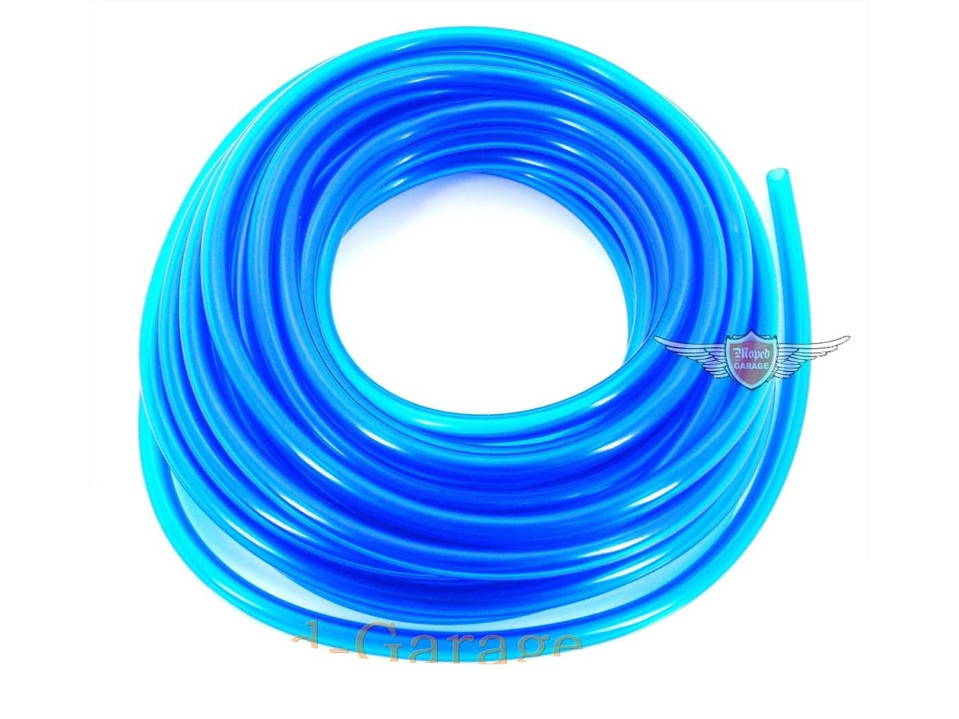 Benzino žarna mėlyna, skaidri 10 m 5 x 8 mm, skirta Zündapp GTS, KS, C, CS, CX, Hai, ZD, Bergsteiger, R, Combinette, Kreidler Florett, RS, RMC, LF, LH, TM, Flory, MF, MP, Hercules Prima, KX, GT, GX, M, K, MK, Puch Maxi, Monza, DKW, Miele, KTM