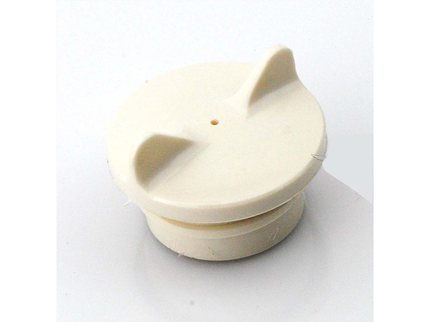 Baltas plastikinis bako dangtelis su sandarikliu Velo Solex, 3800