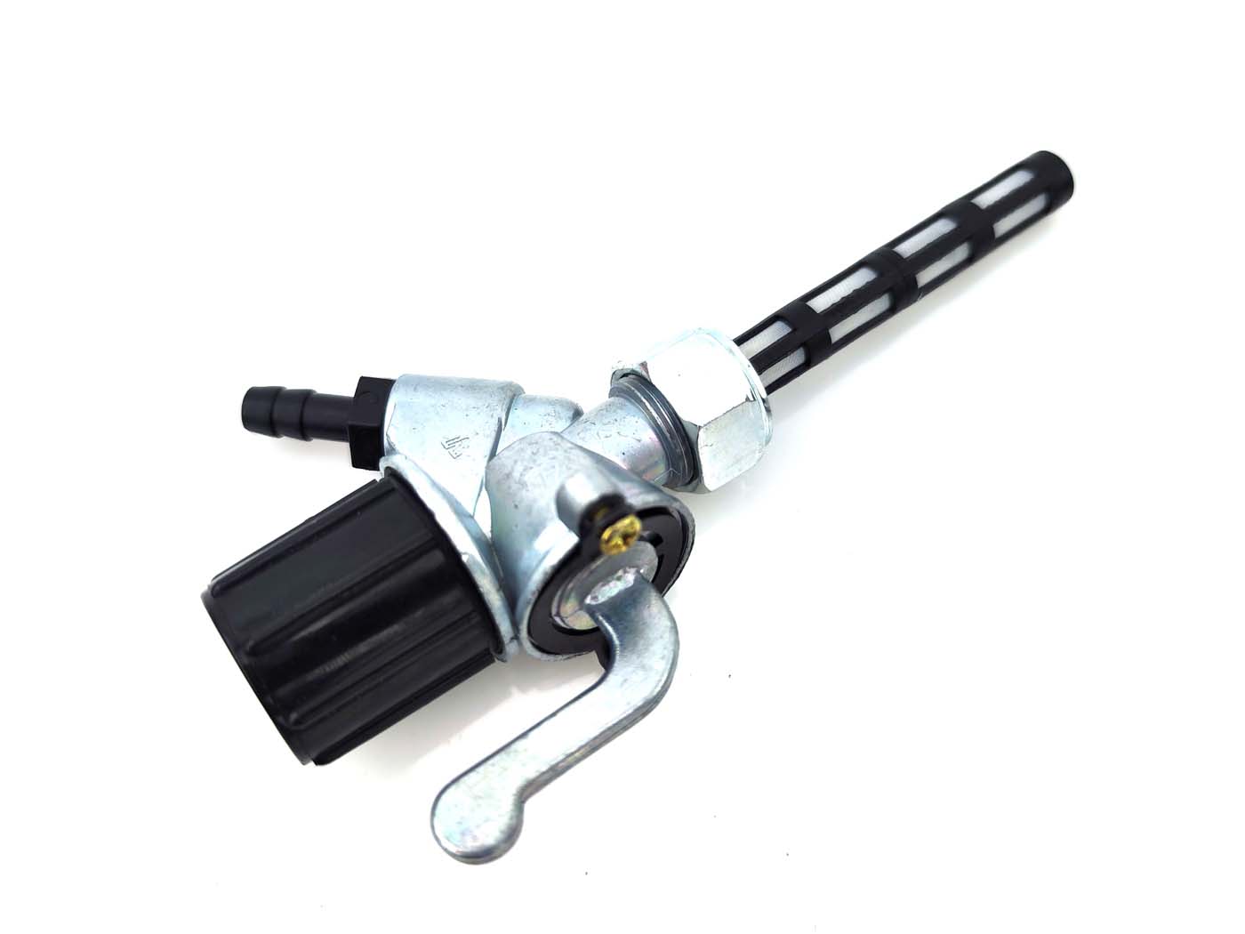 Kuro čiaupas M16 metalinis juodas, skirtas Simson SR 4-3, 4-4, Sperber, Habicht, MZ TS, ES, ETS, RT, AWO