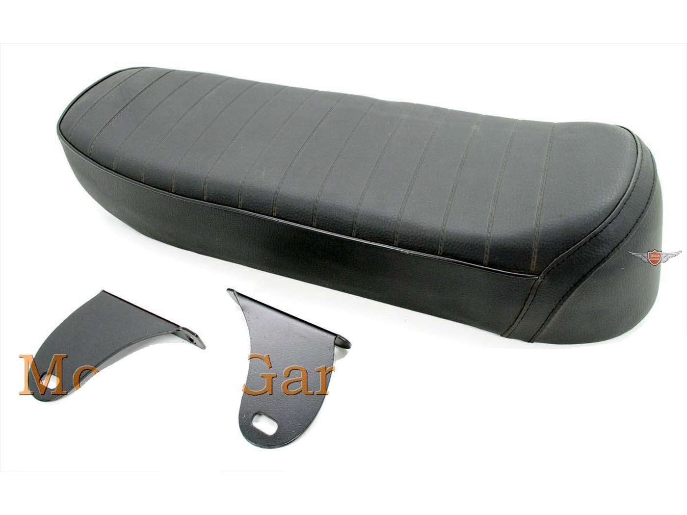 Juodas sėdynės suoliukas 560x180x90mm, skirtas Zündapp GTS, C, KS, Kreidler Florett, Flory, Hercules