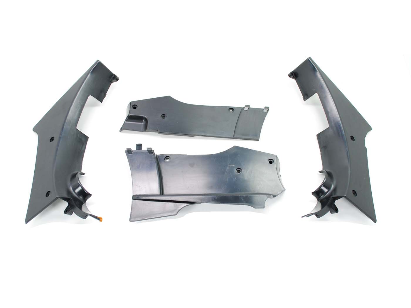 Rėmo dangtis plastikinis juodas 4 vnt Zündapp GTS 50, C 50 Sport, KS Type 529, 80 530