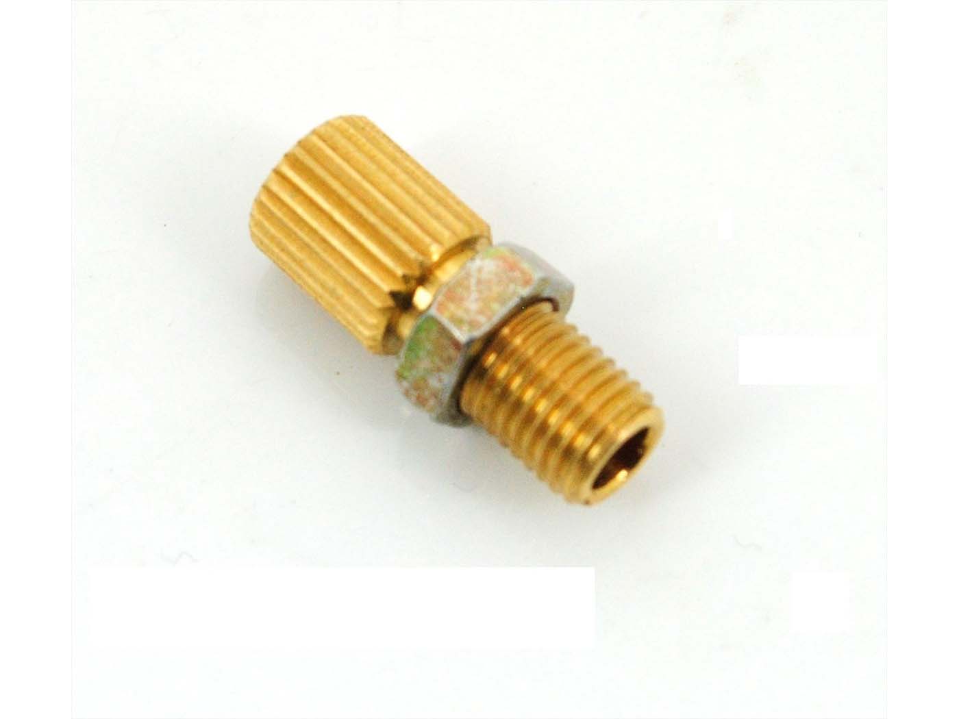 Reguliavimo varžtas žalvaris M6 x 0,75 13 mm, skirtas Zündapp Bergsteiger, Hercules Prima, Kreidler Flory, Florett, MF, MP, DKW, KTM, Rixe, Miele, Puch Maxi, GTS, C, ZD, ZR, ZA, CS, CX, Hai